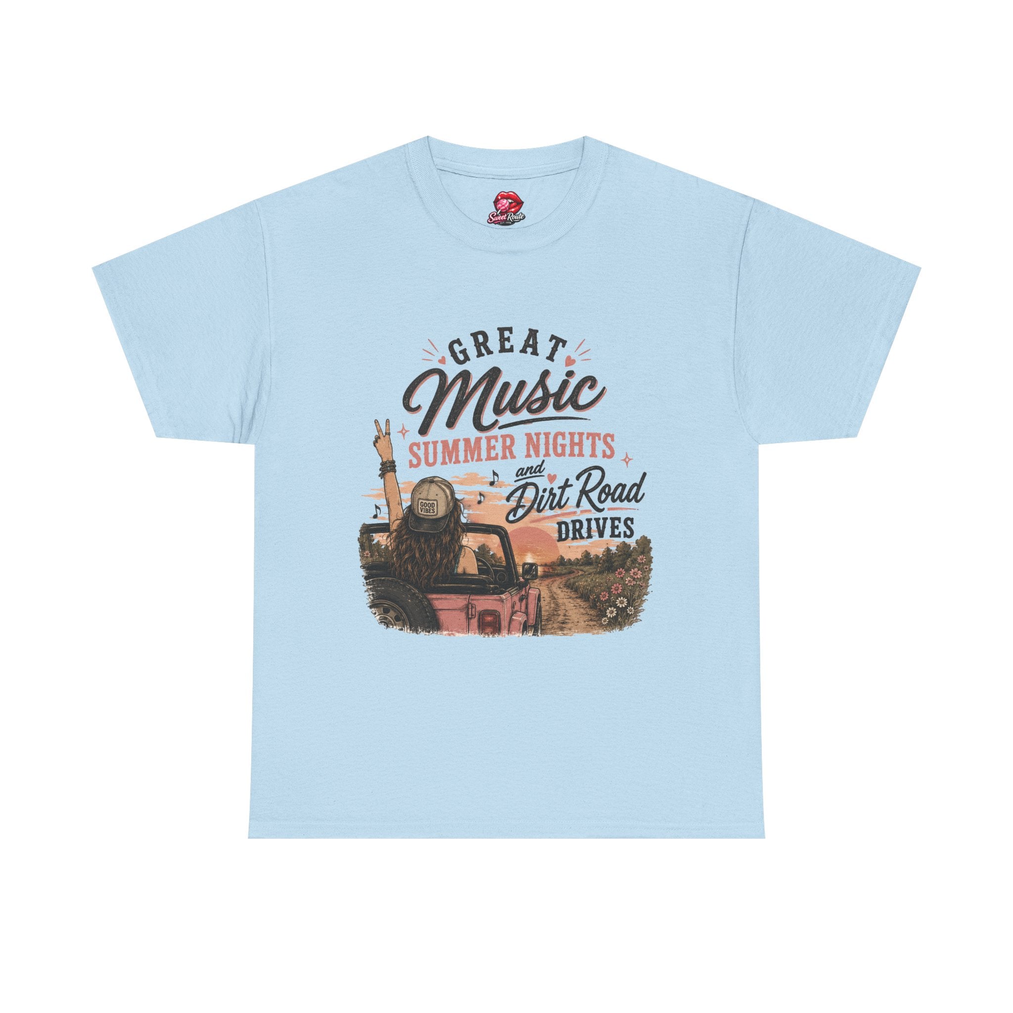 Great Music Summer Nights Dirt Road Drives T-Shirt