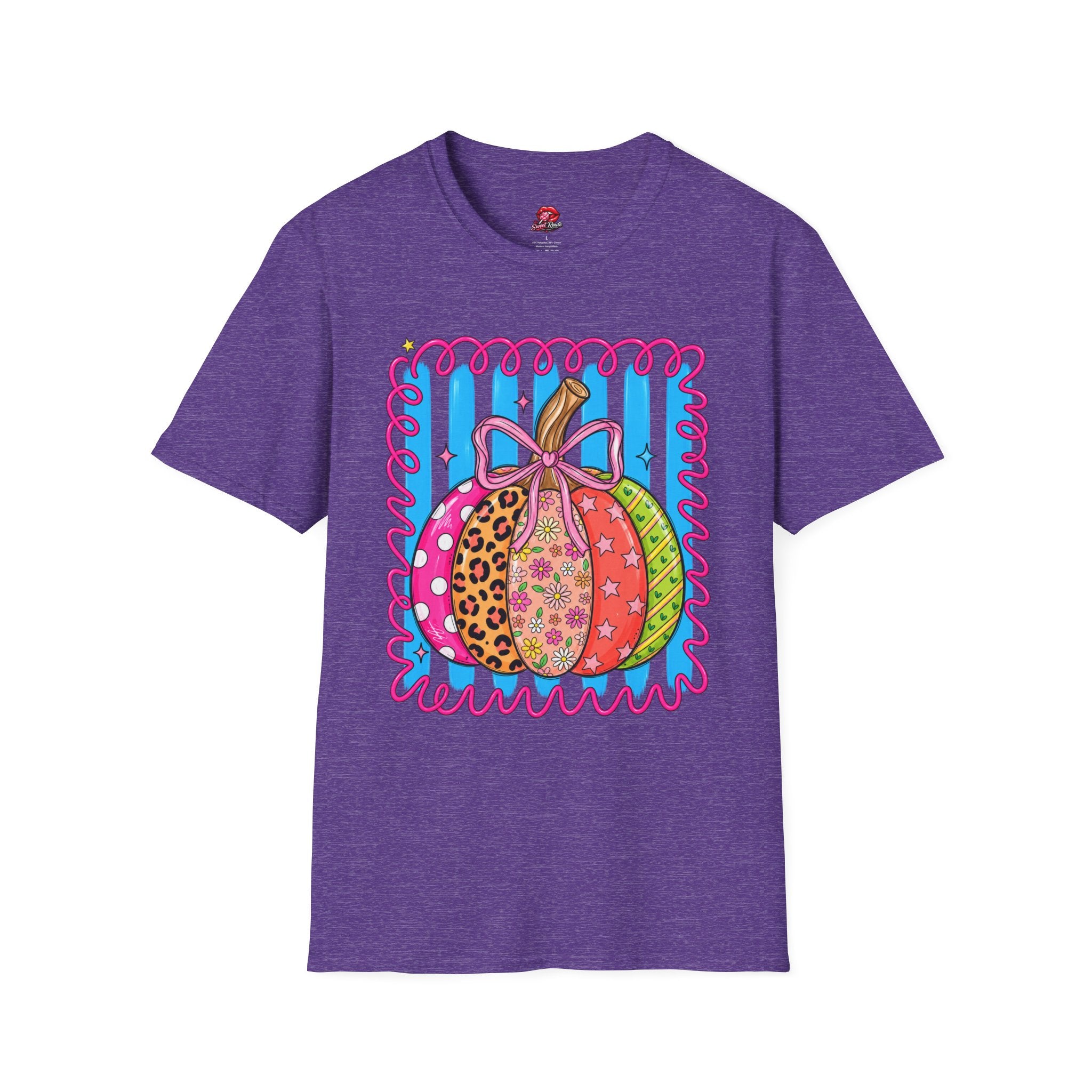 Colorful Patterned Pumpkin T-Shirt