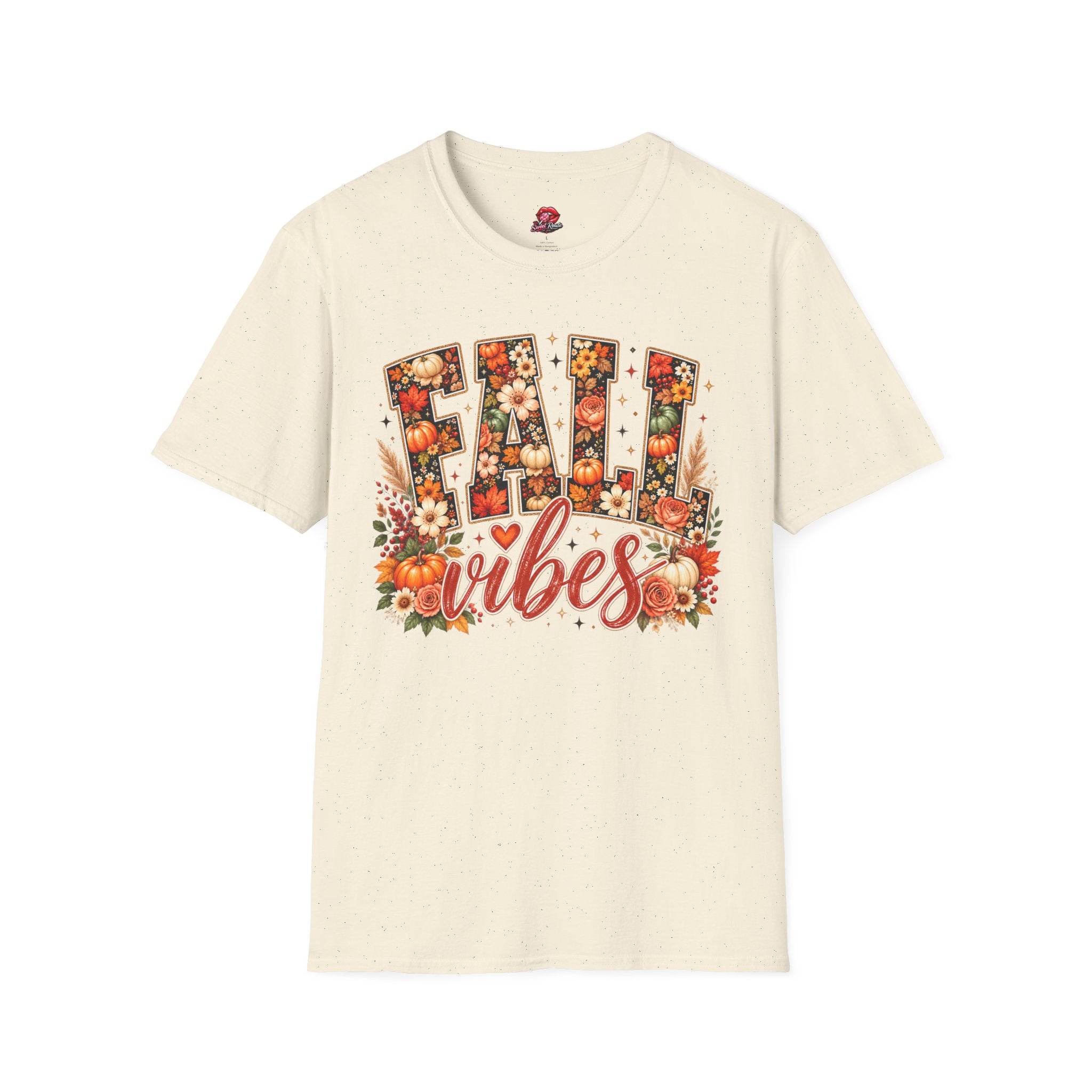 Floral Pumpkin Fall Vibes Tee