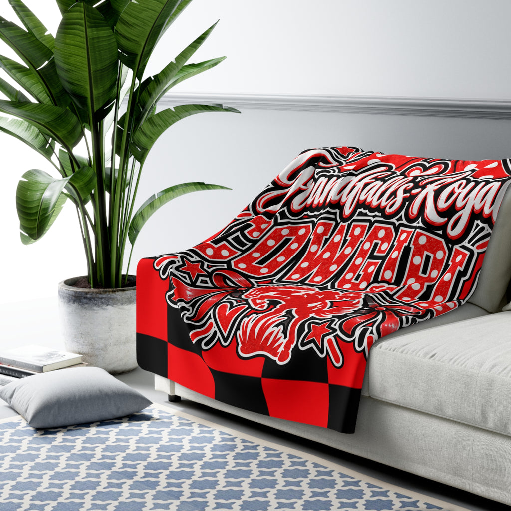 Grandfalls Royalty Cowgirls Sherpa Blanket