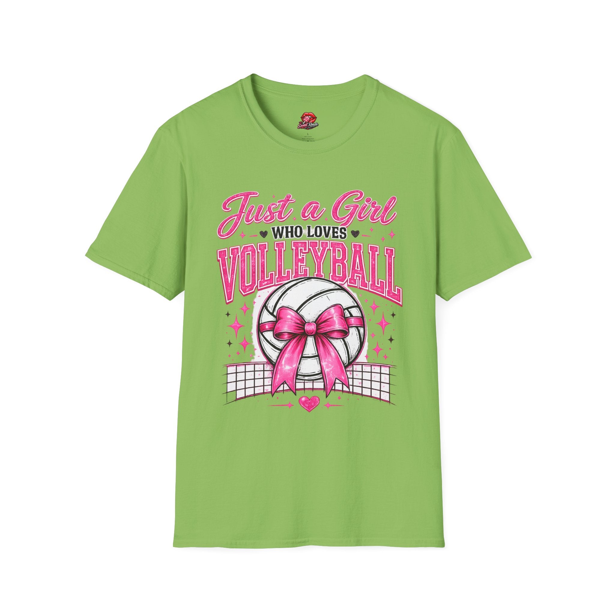 Just Girl Who Loves Volleyball Tee