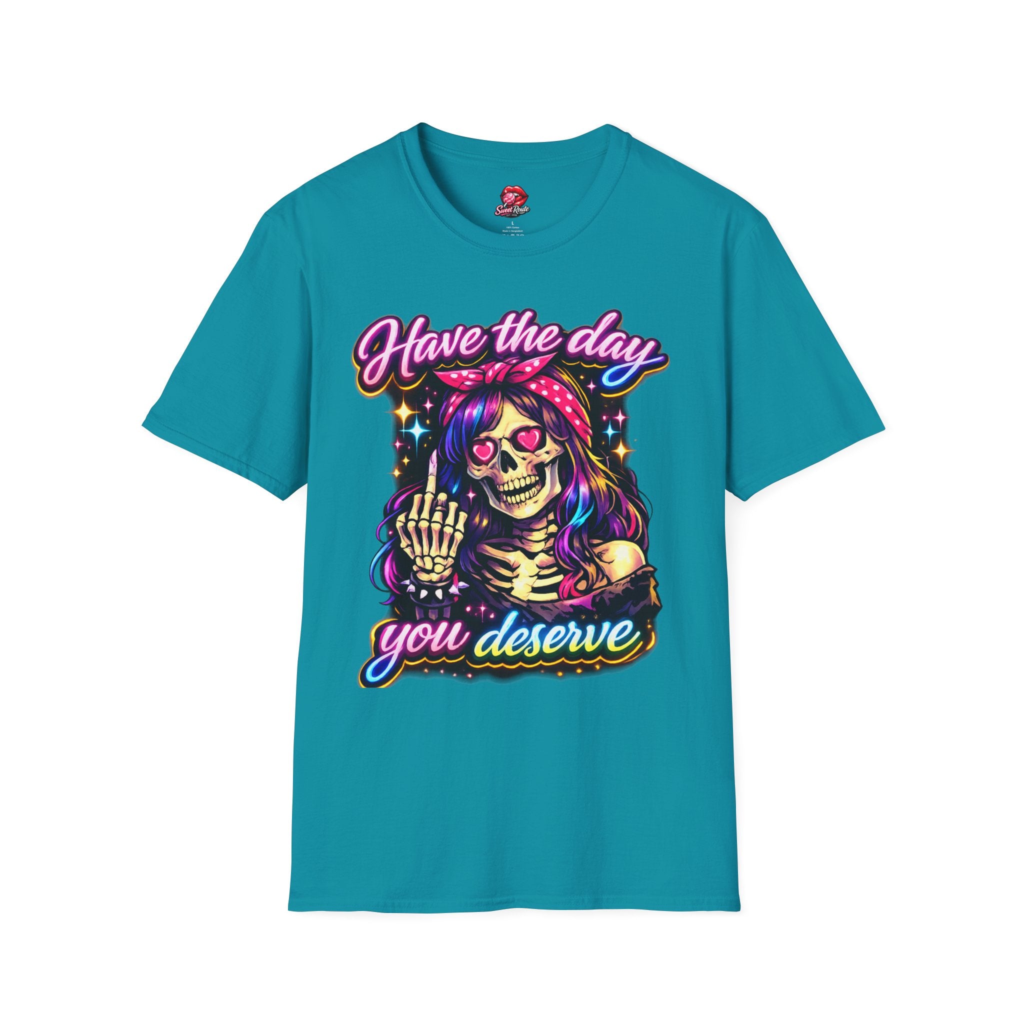 Have the Day Skull Girl Graphic T-Shirt