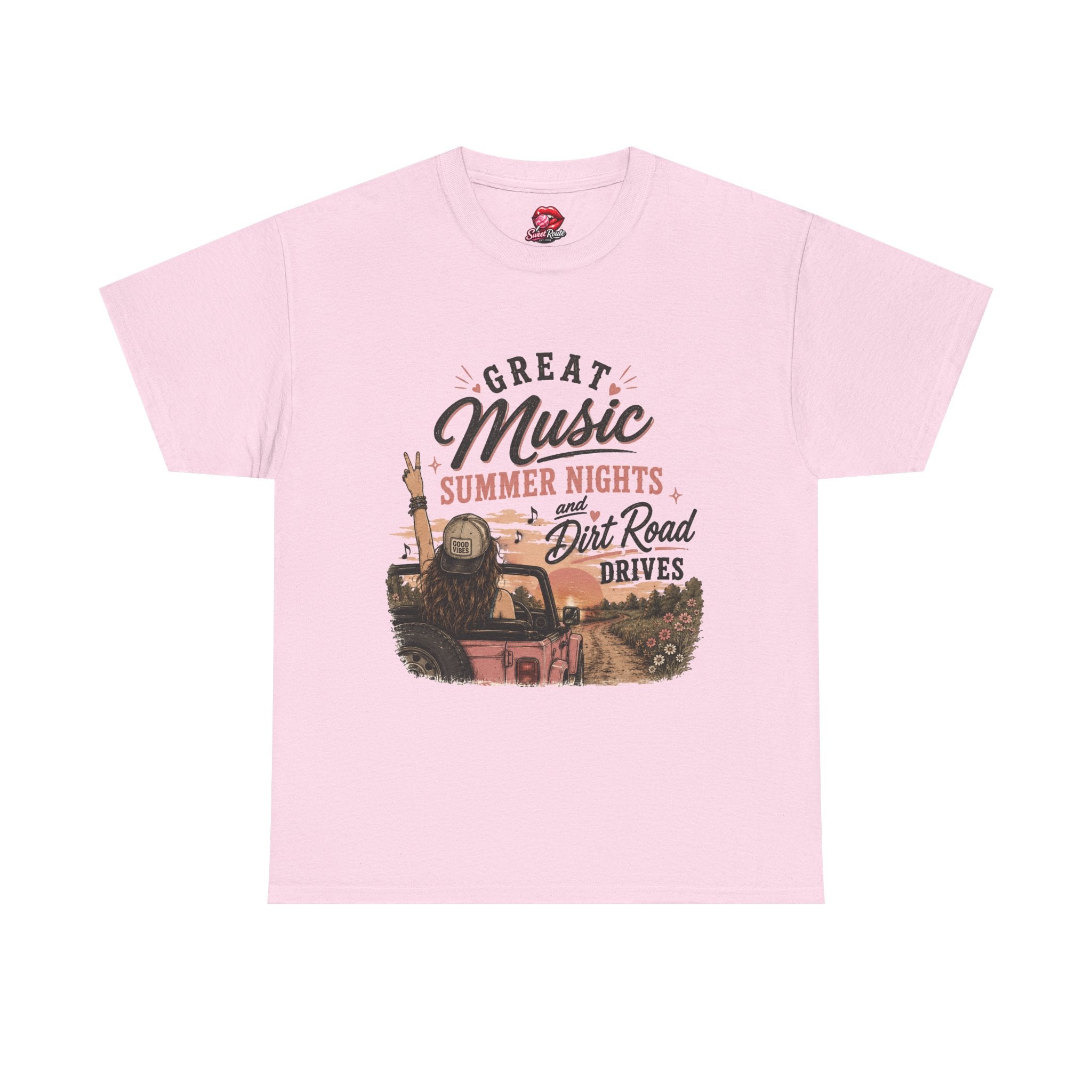 Great Music Summer Nights Dirt Road Drives T-Shirt