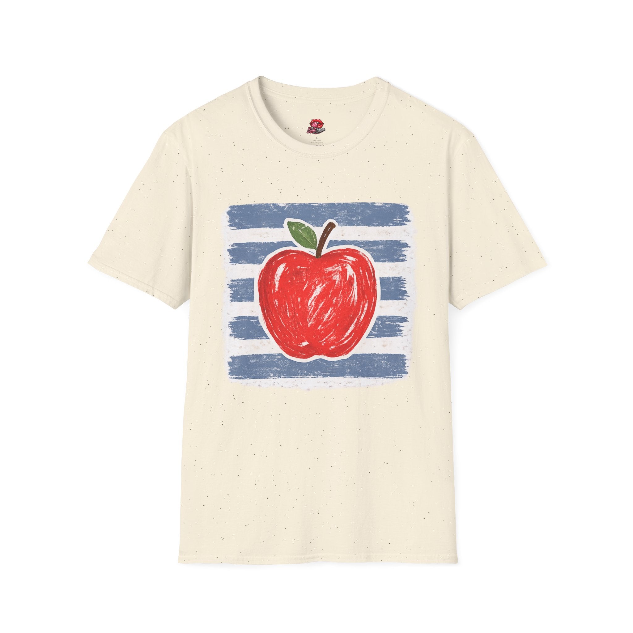 Retro Apple Graphic Teacher T-Shirt | Vintage School Apple Tee | Back to School Gift for Teachers