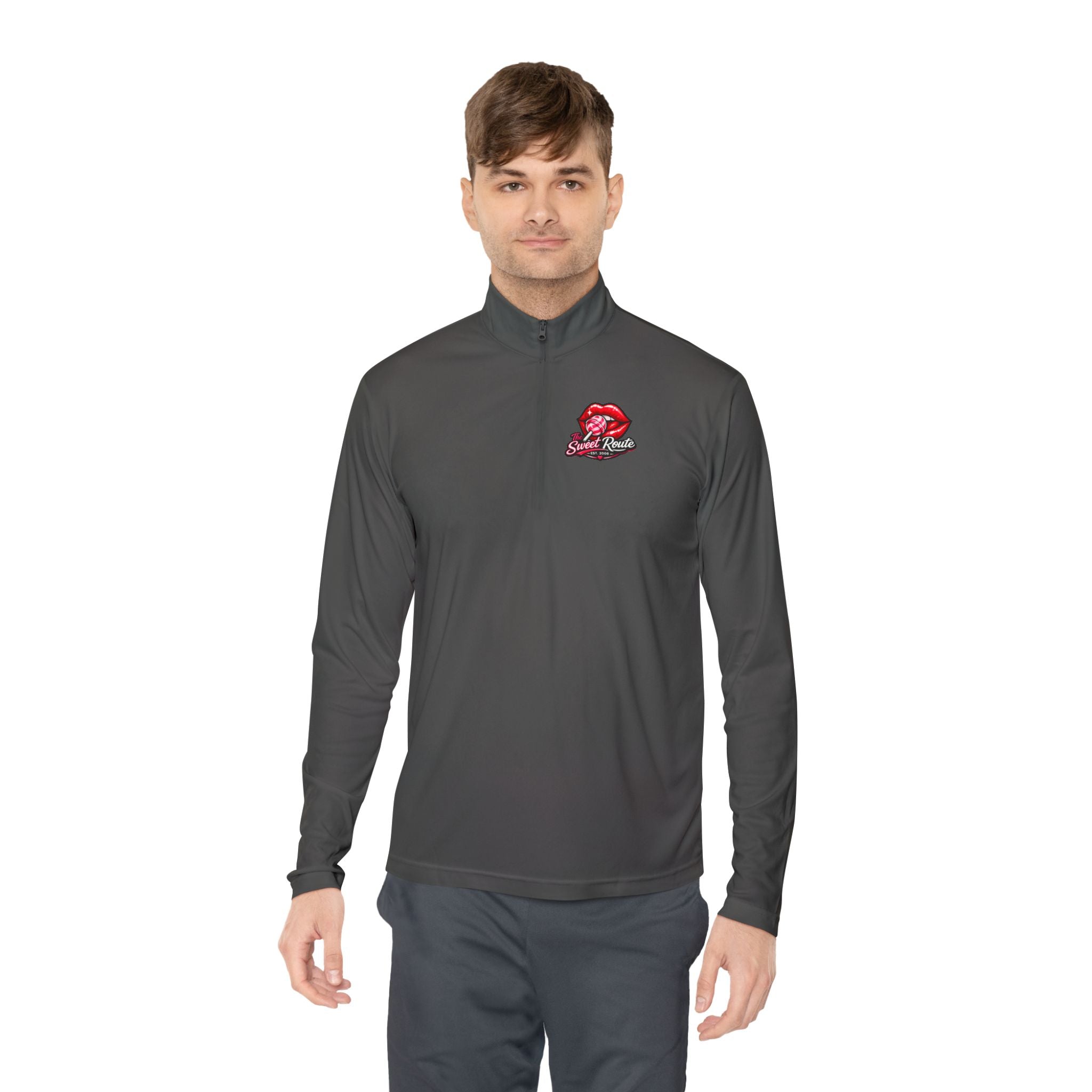 Sweet Route Logo Quarter-Zip Pullover