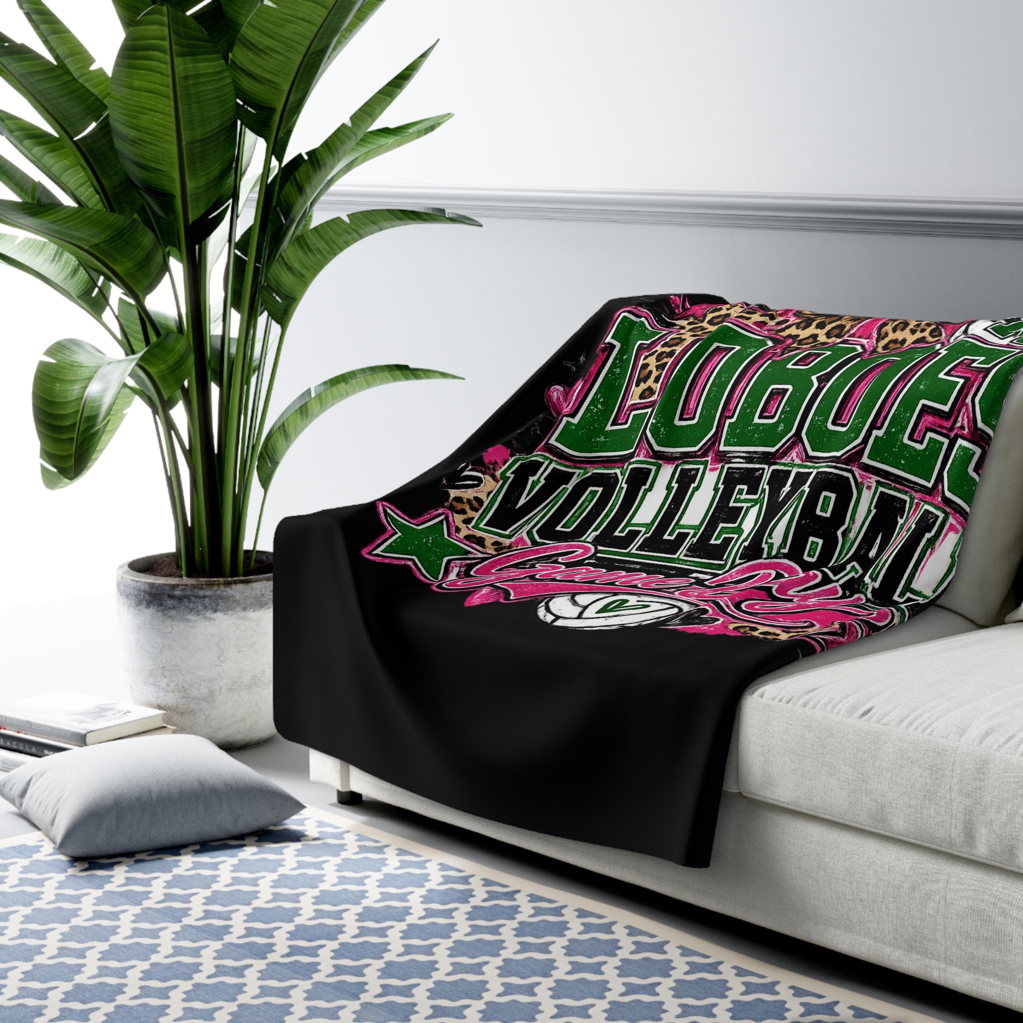 Loboes Volleyball Sherpa Blanket