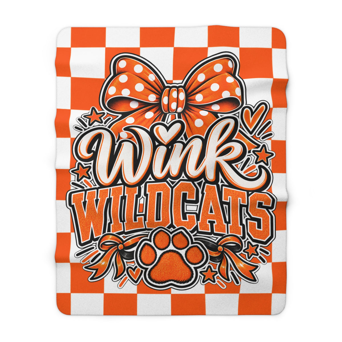 Wink Wildcats Sherpa Blanket