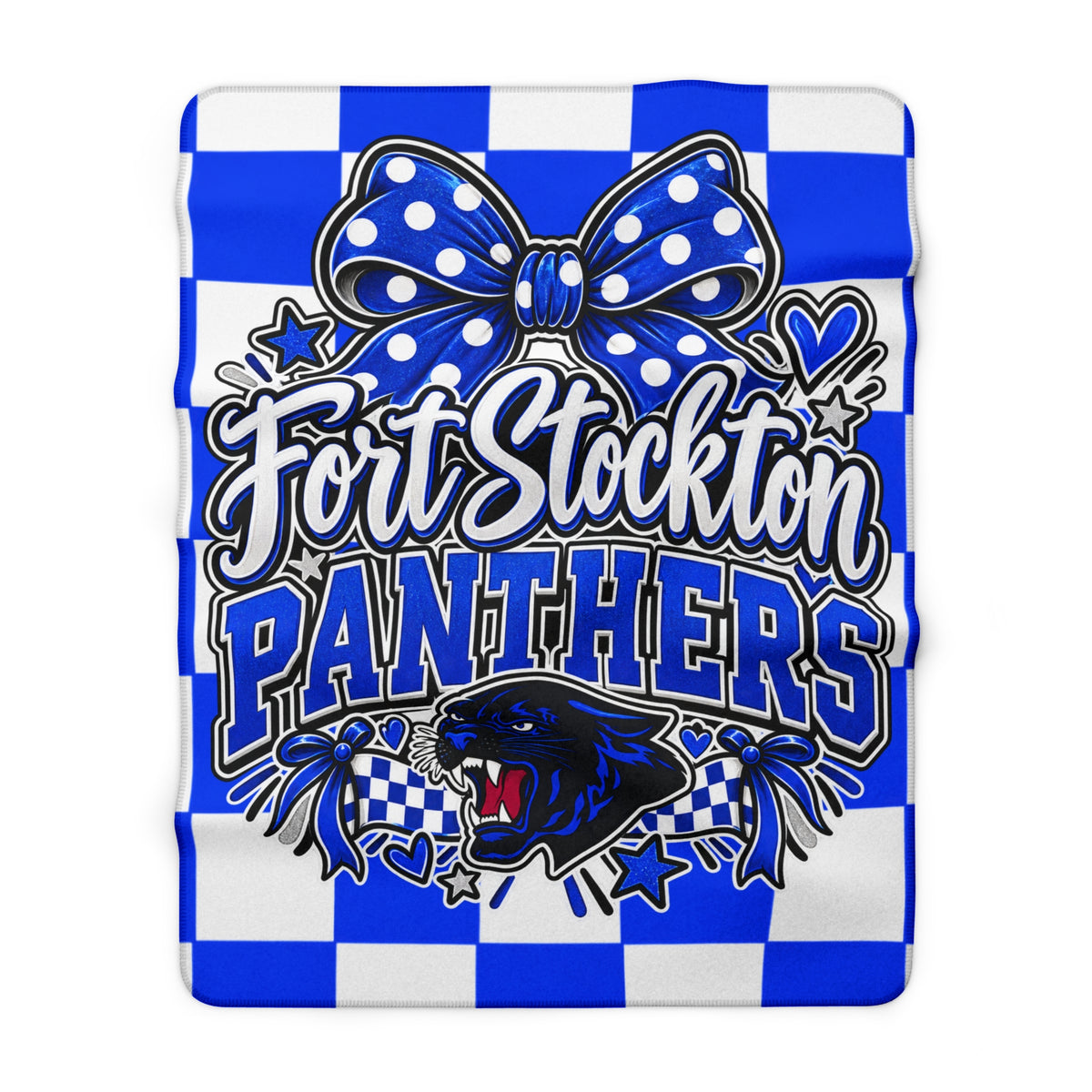 Fort Stockton Panthers Sherpa Fleece Blanket