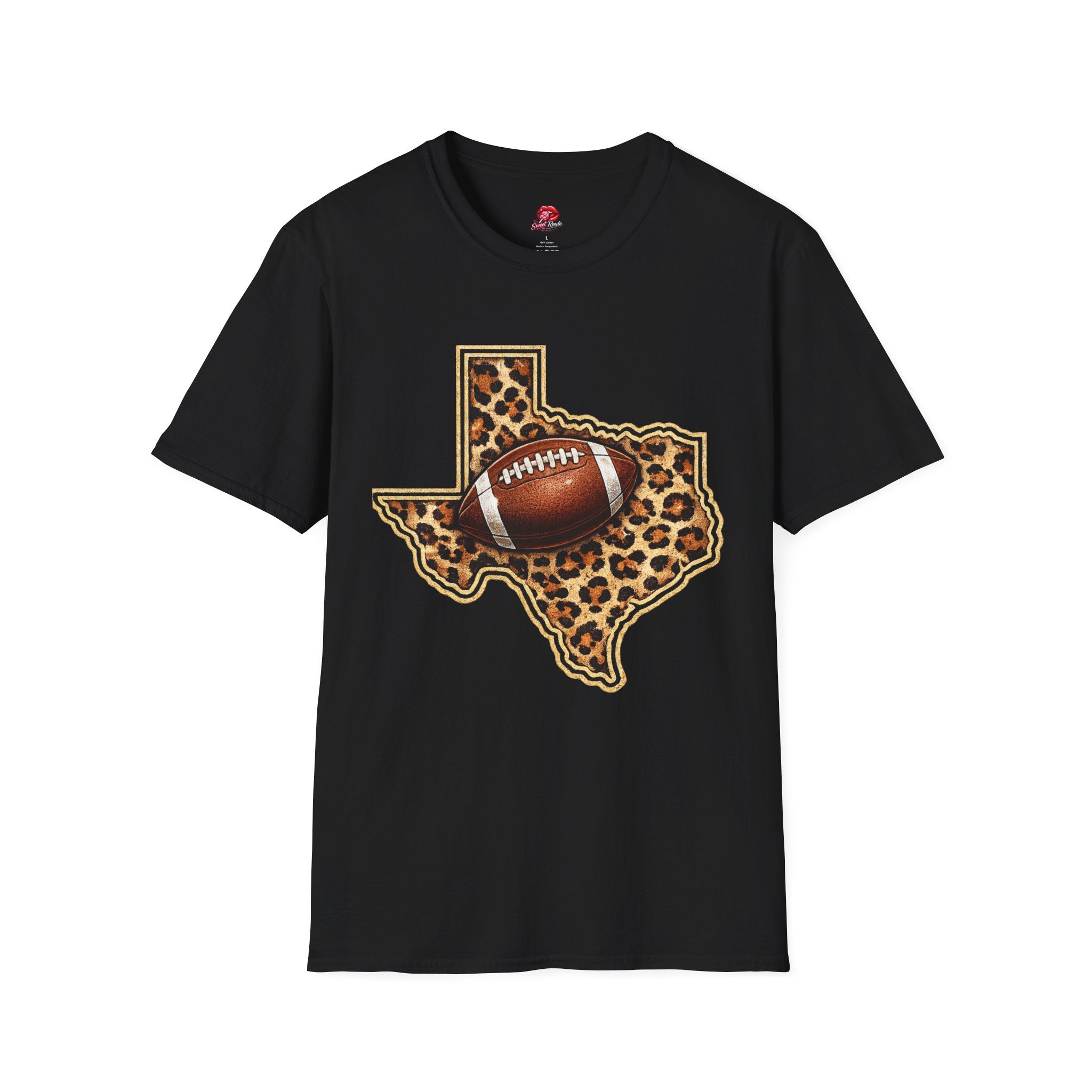 Texas Leopard Football T-Shirt