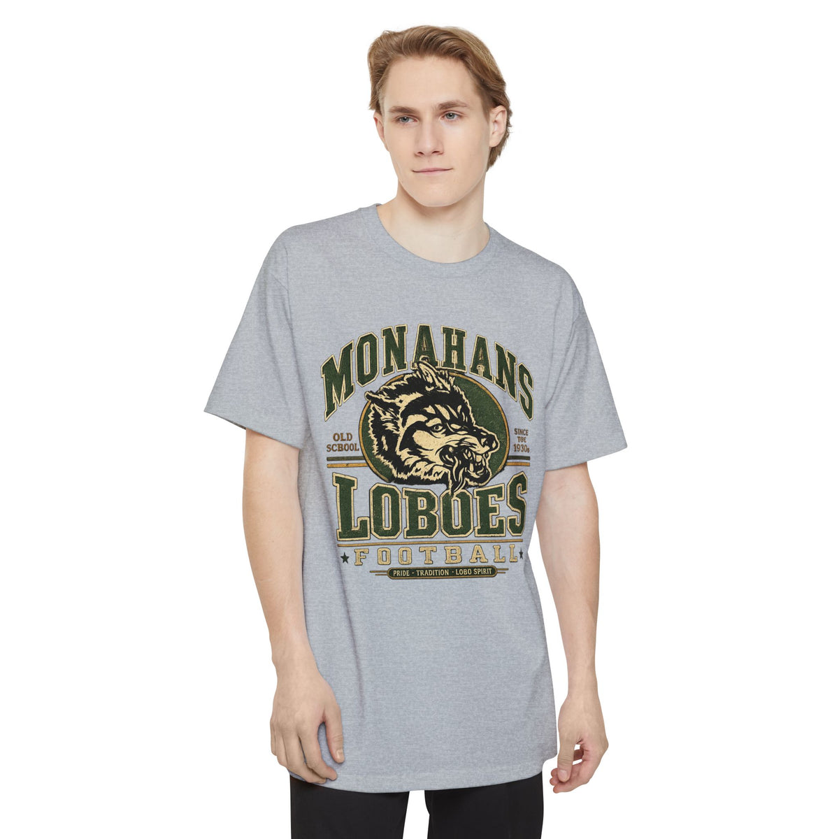 Monahans Loboes Football  Tall T-Shirt