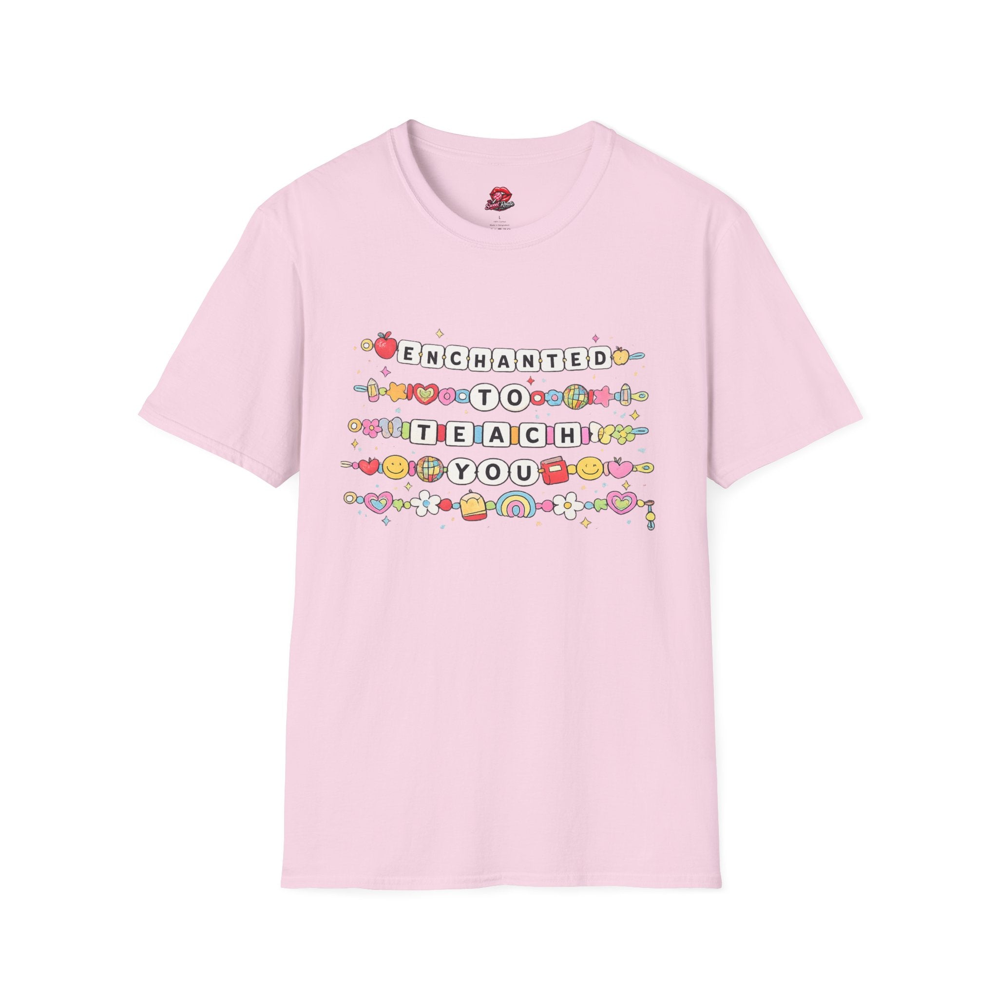 Enchanted to Teach You Teacher T-Shirt | Cute Rainbow Teacher Shirt | Back to School Tee | Teacher Appreciation Gift