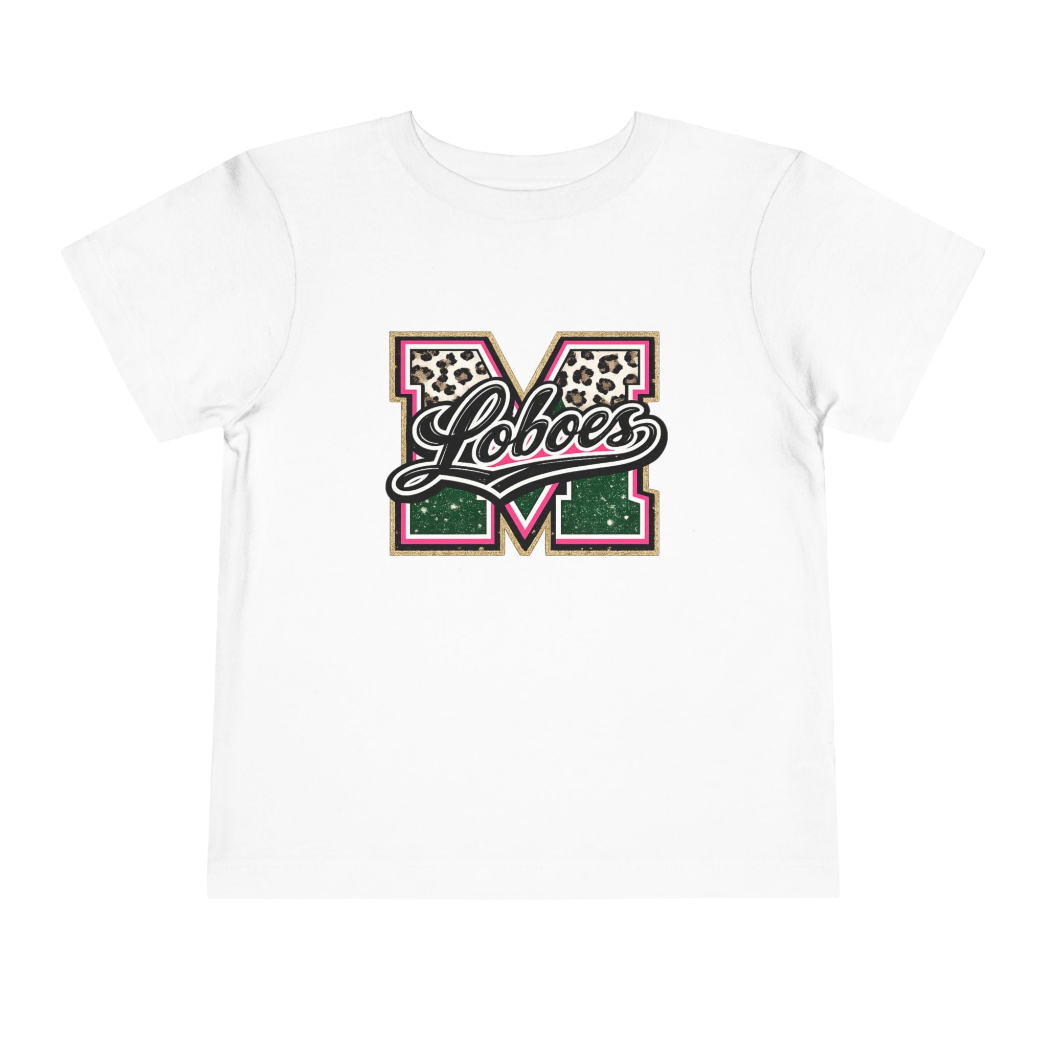 Loboes Leopard M Letter Toddler Tee