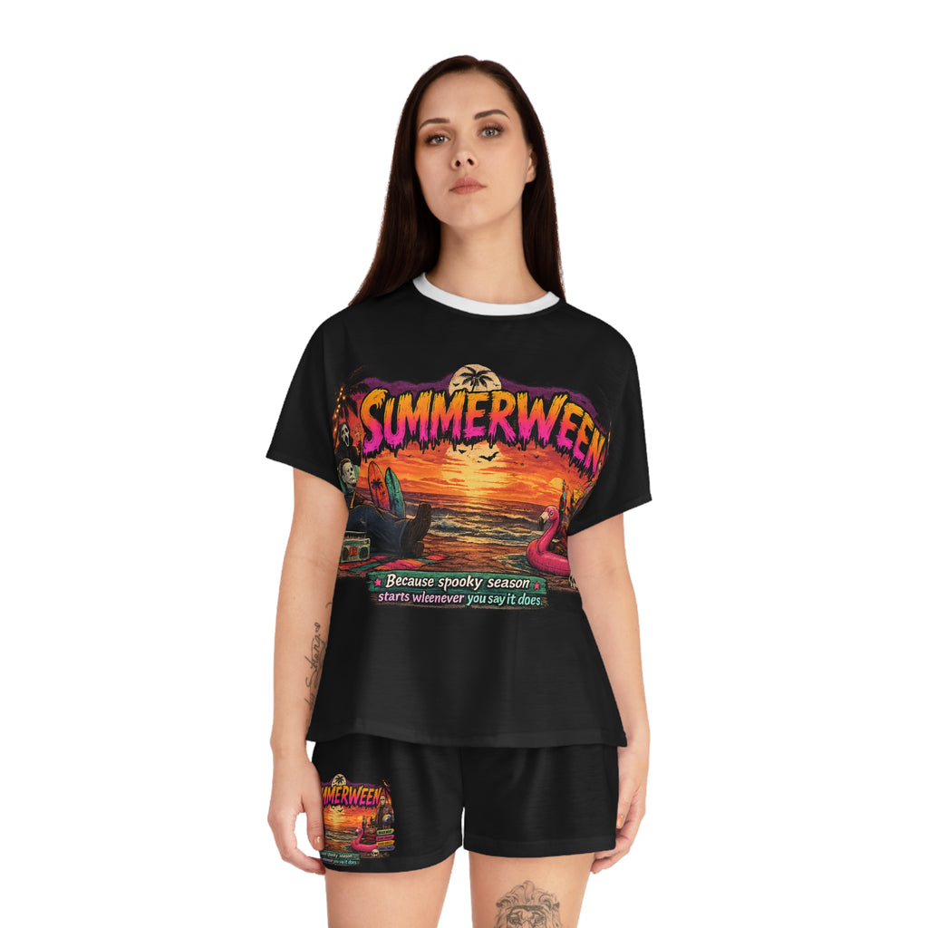 Summerween Halloween Beach Sleepwear Set