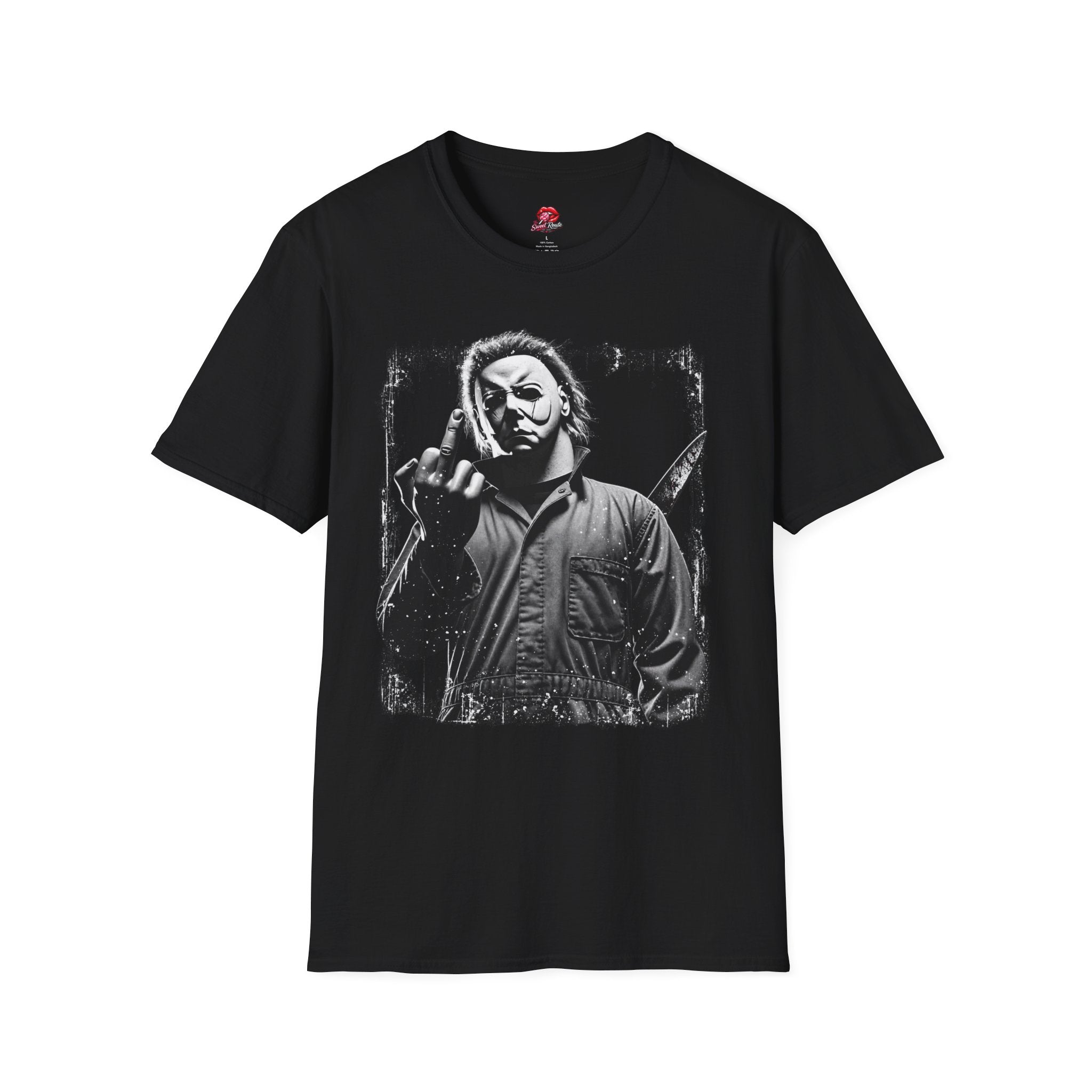 Vintage Black & White Slasher Tee