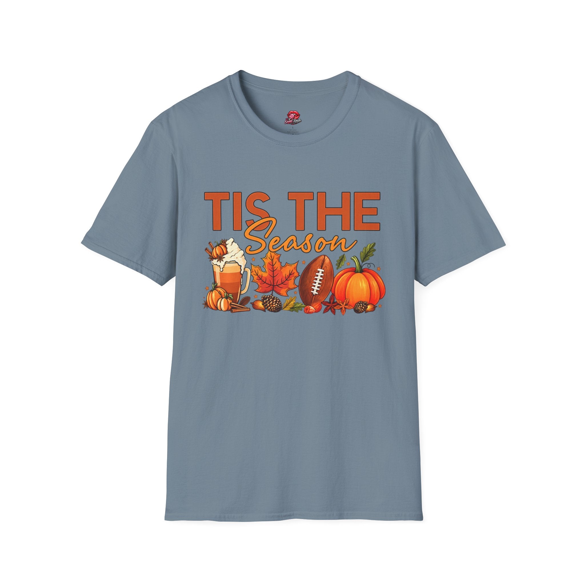 Tis The Season Fall Football Pumpkin Tee