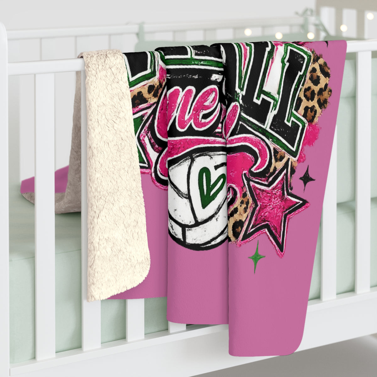 Loboes Volleyball Sherpa Fleece Blanket