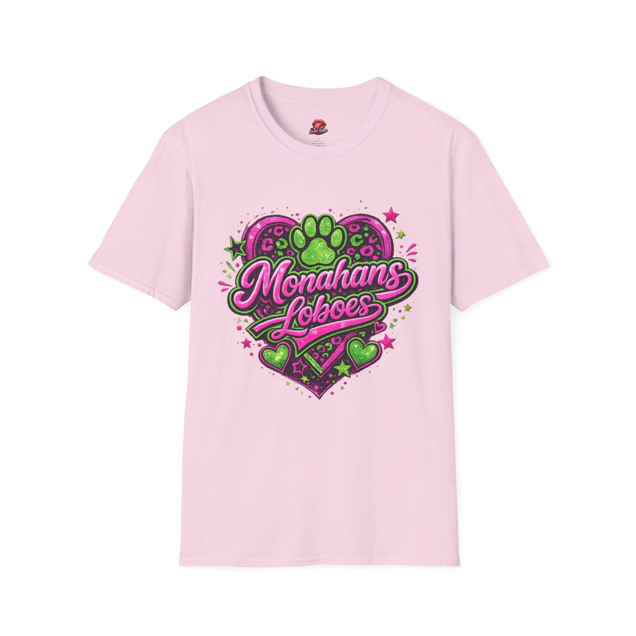 Monahans Loboes Paw Heart T-Shirt