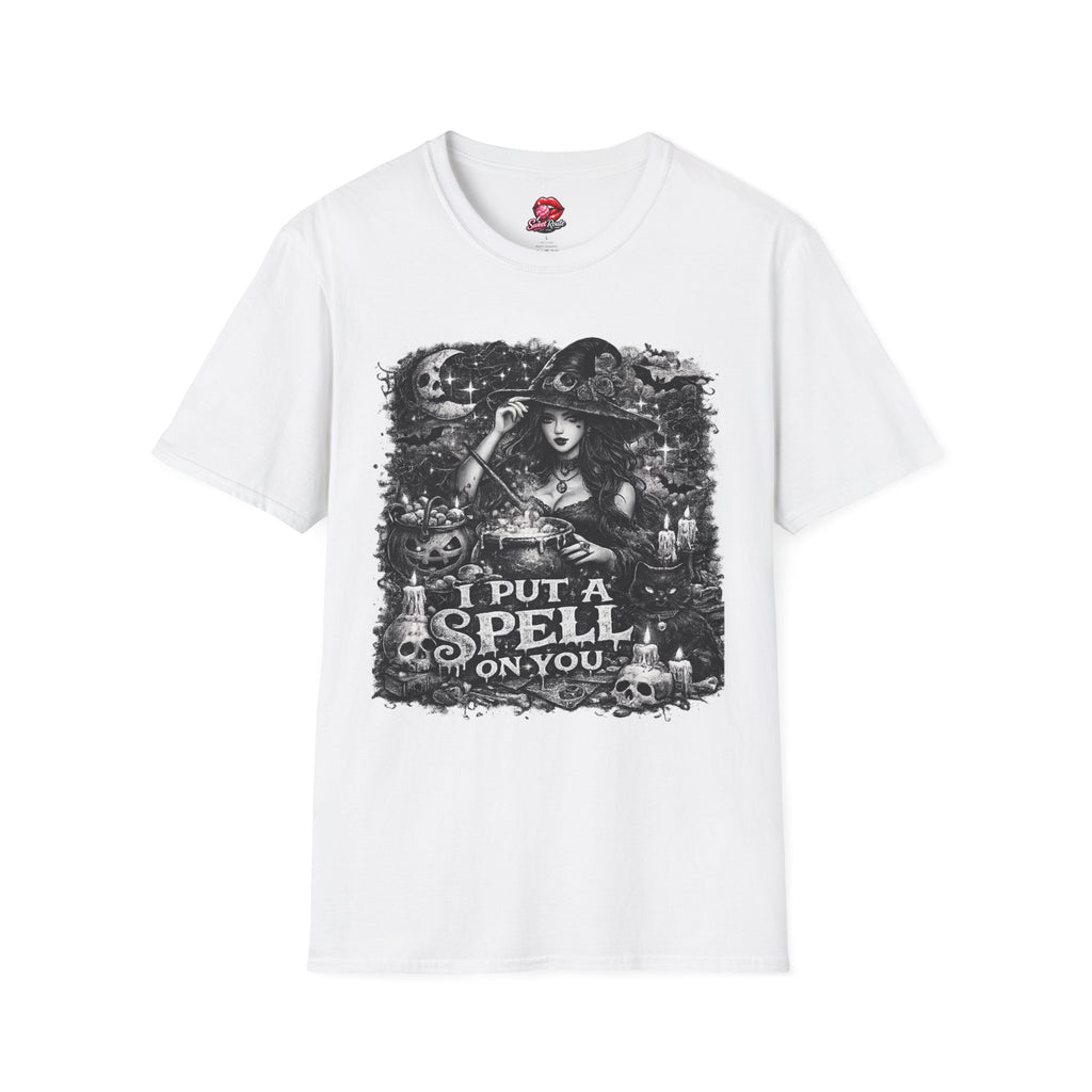 I Put a Spell on You T-Shirt | Vintage Witch Halloween Shirt | Gothic Witch Graphic Tee | Spooky Season Shirt | Halloween Witch Gift