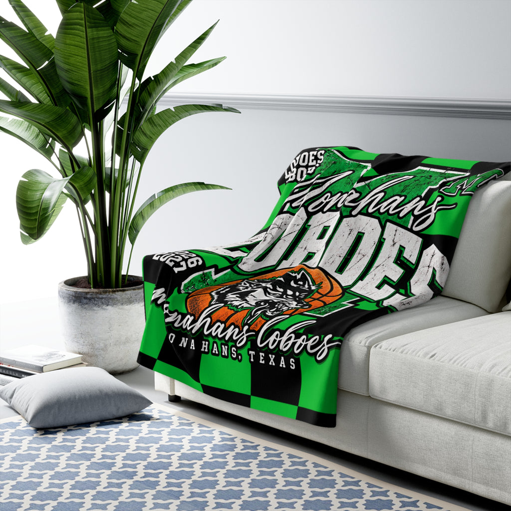 Monahans Loboes Sherpa Fleece Blanket