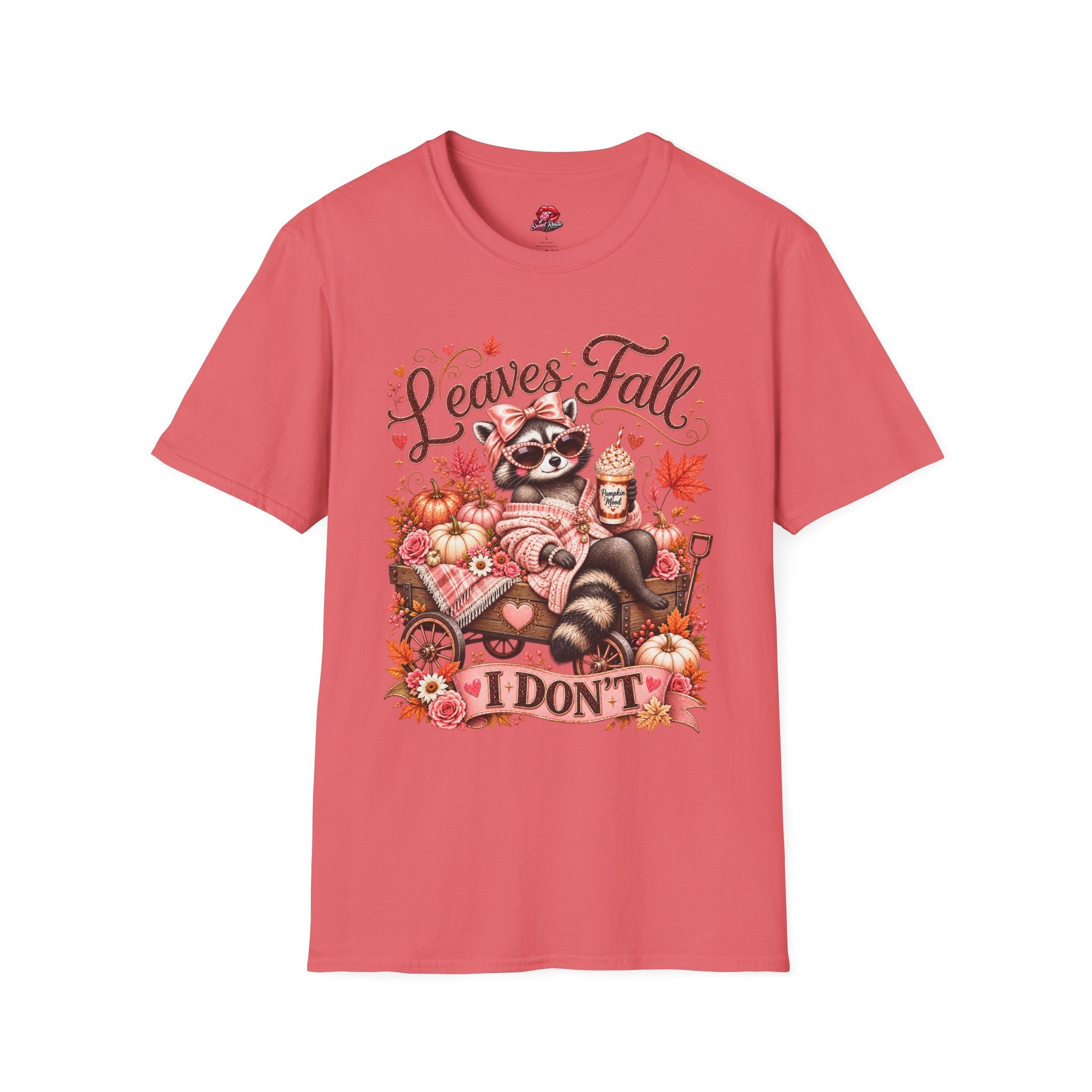 Leaves Fall I Don't Cozy Fall Tee