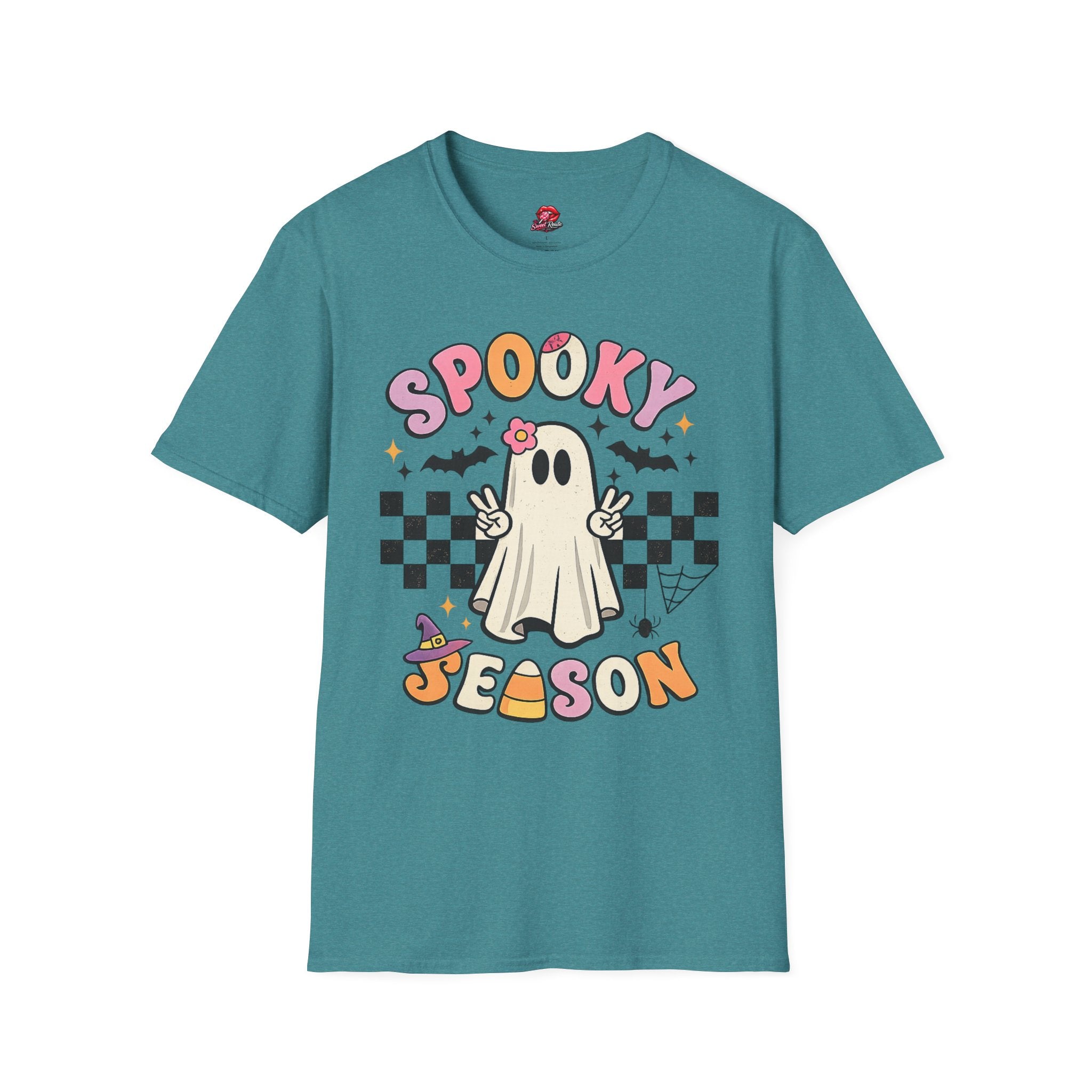 Spooky Season Retro Ghost T-Shirt | Cute Halloween Ghost Tee | Vintage Fall Shirt | Cozy Spooky Season Graphic Tee | Halloween Gift