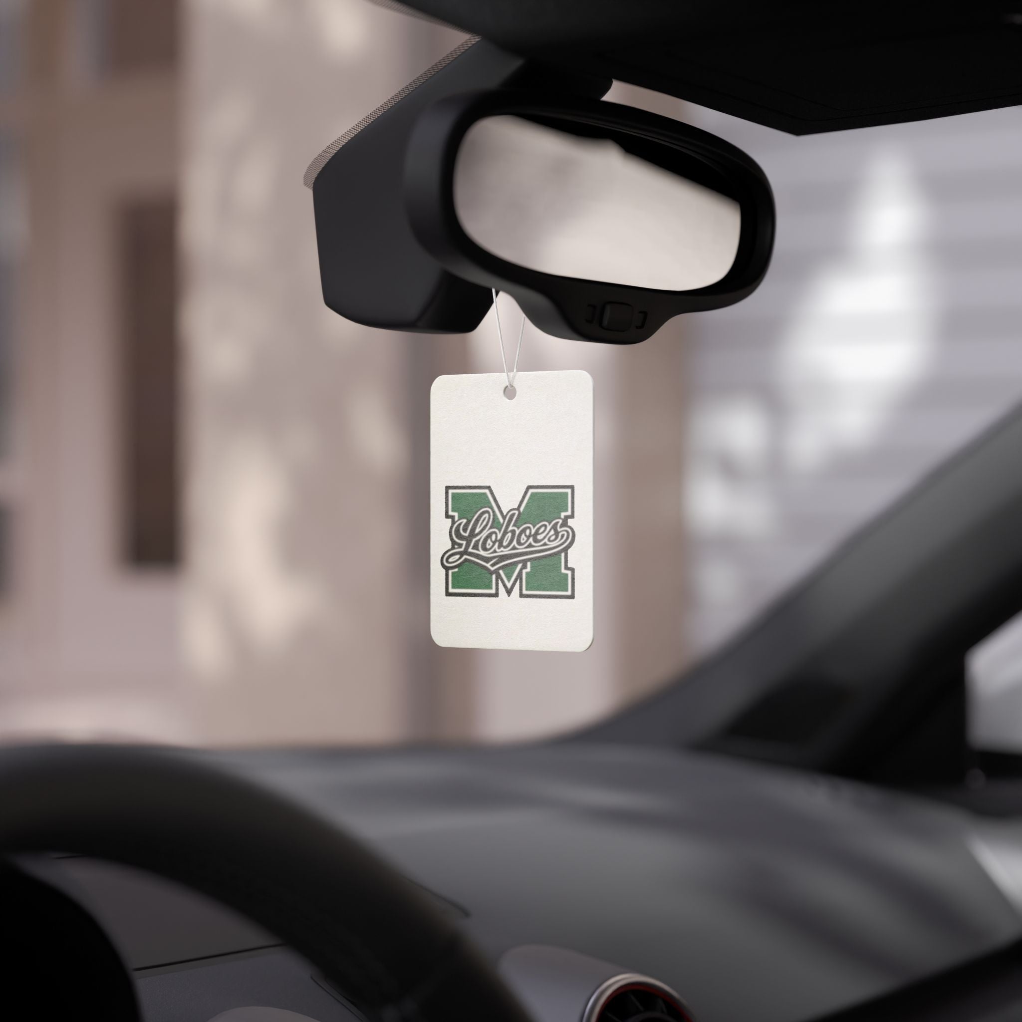 Loboes M Green 'M' Car Air Freshener
