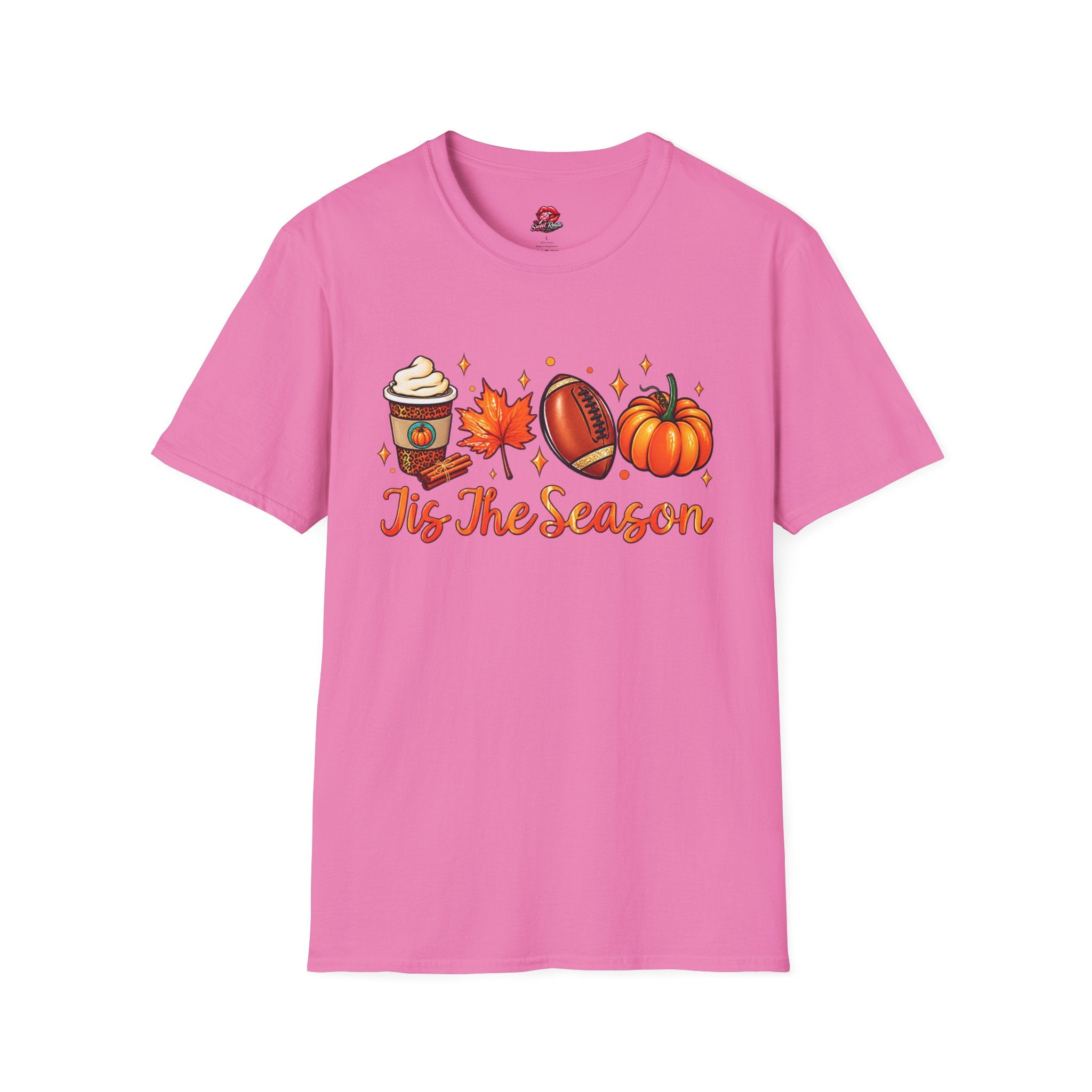 Tis The Season Pumpkin, Leaf & Latte Tee