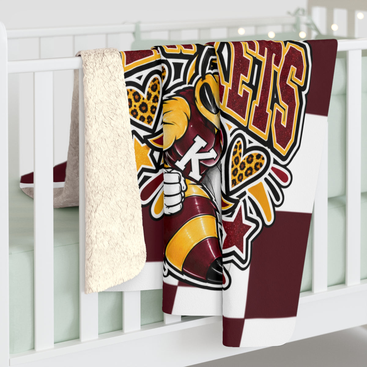 Kermit Yellowjackets Sherpa Fleece Blanket