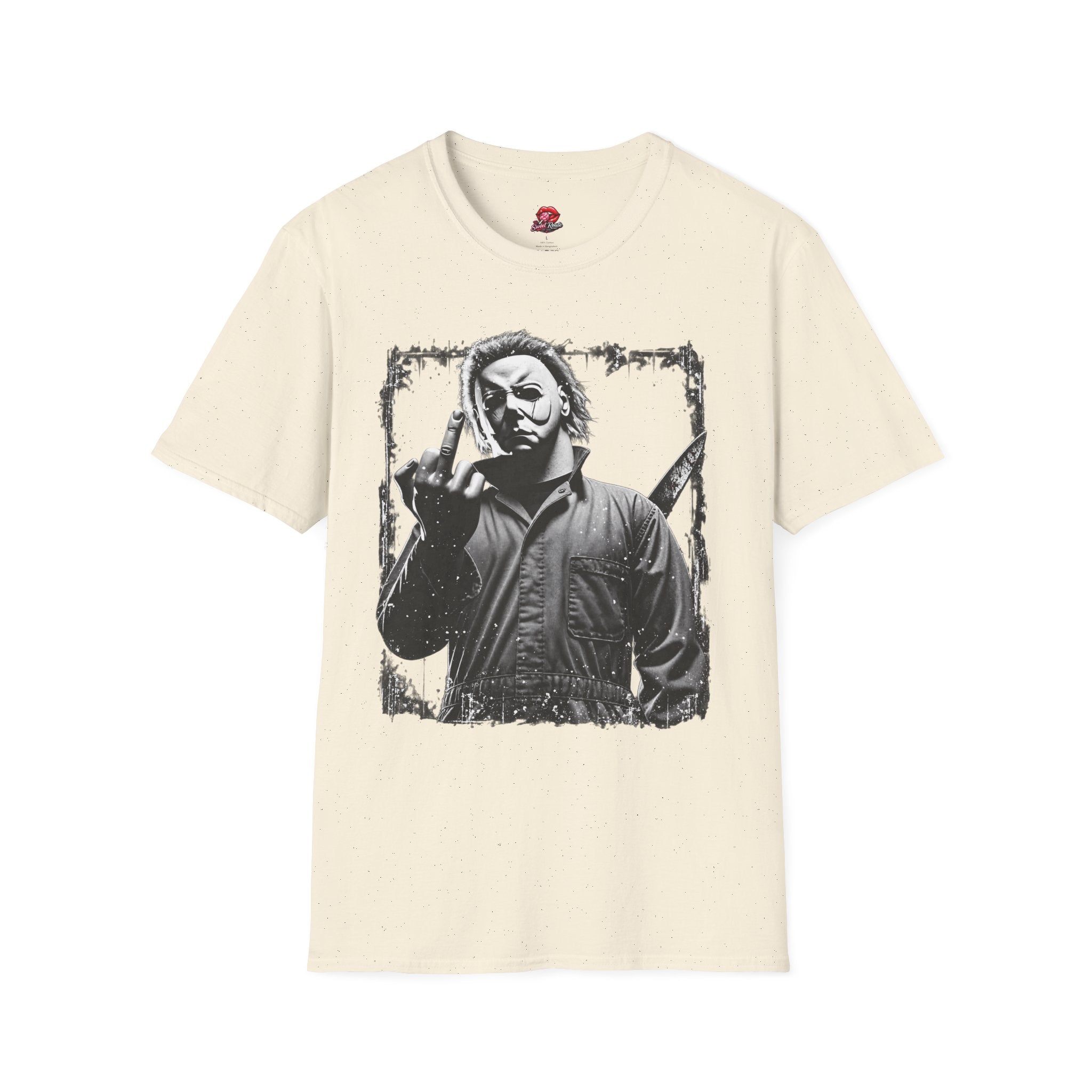 Vintage Black & White Slasher Tee