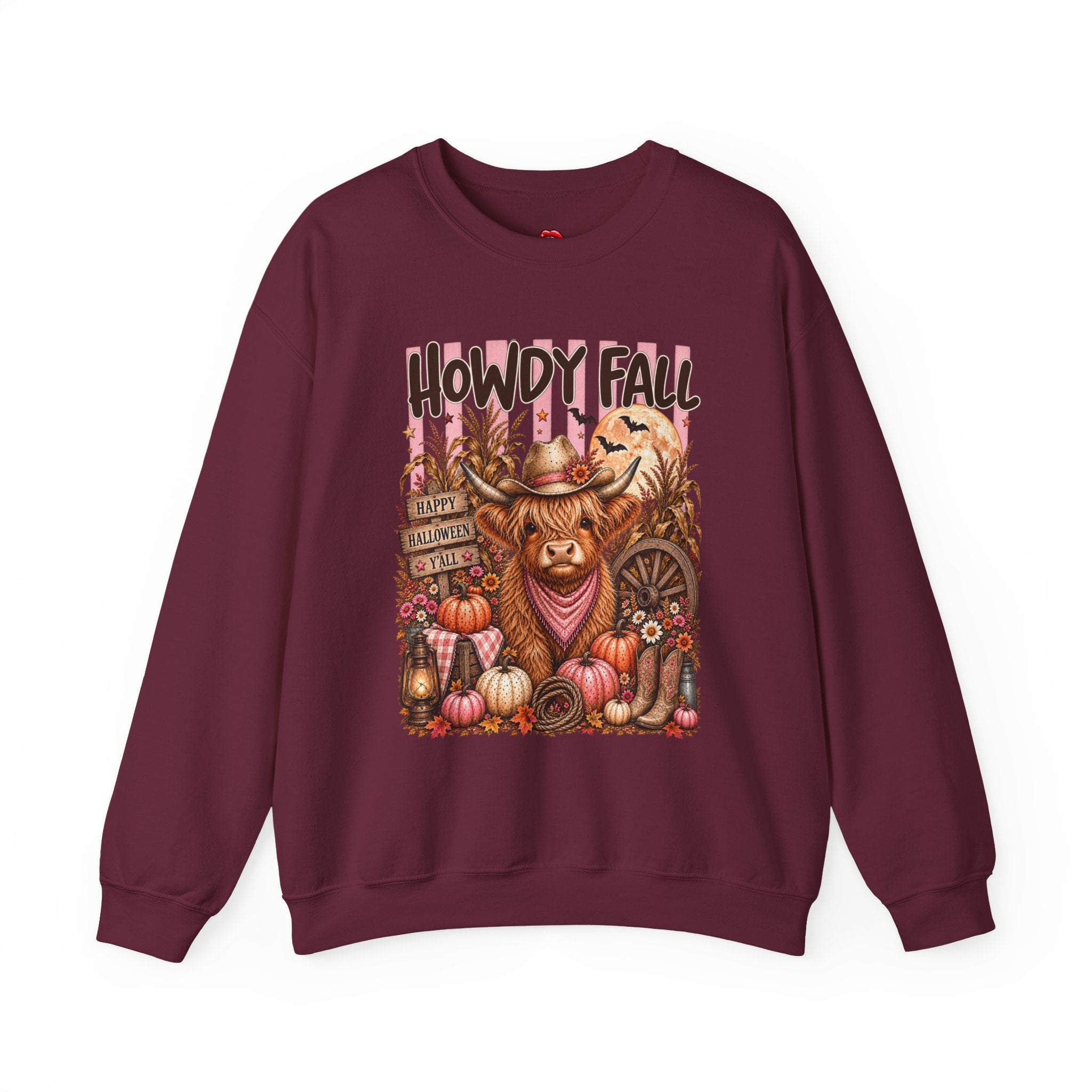 Western Autumn Cowgirl Pumpkin Crewneck