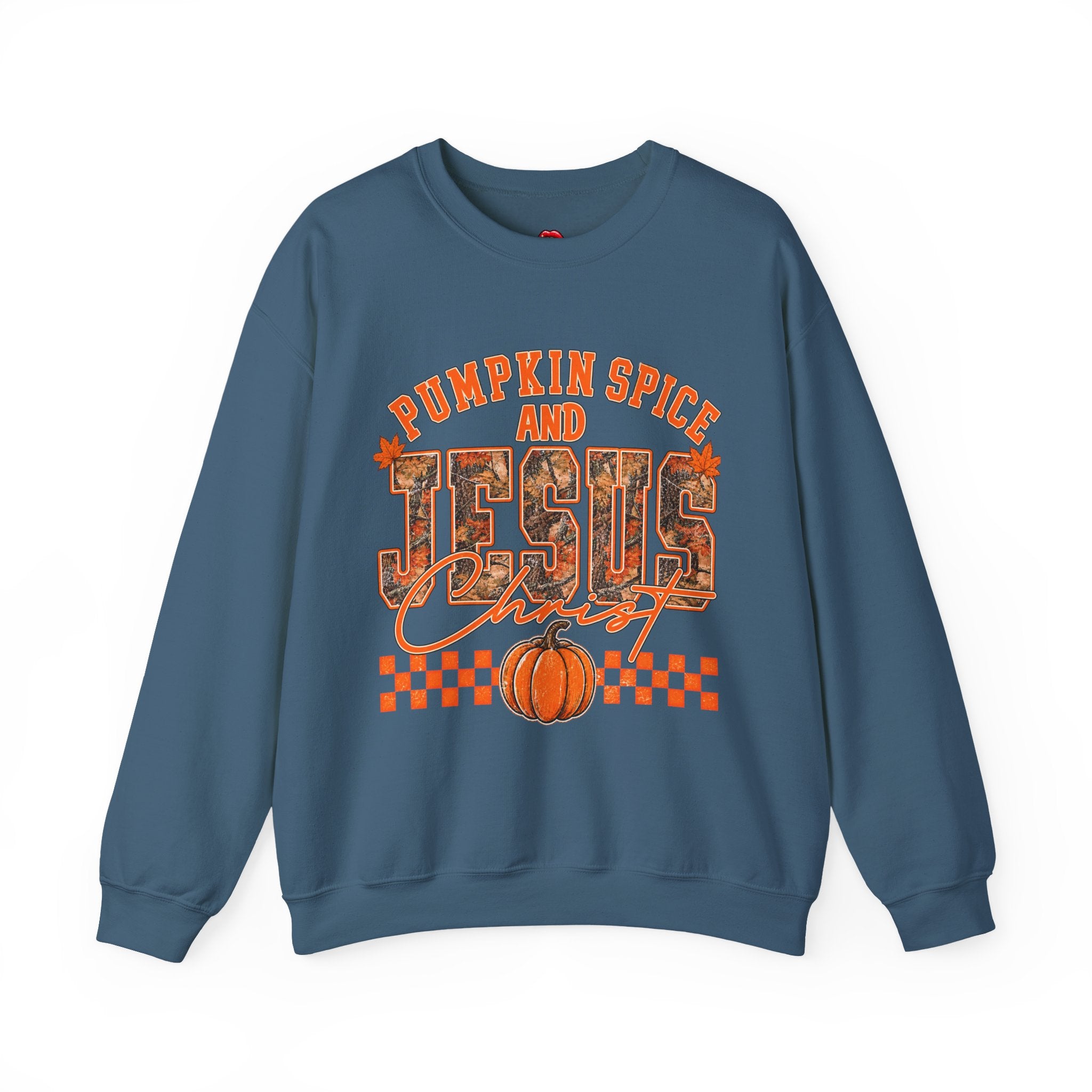 Pumpkin Spice and Jesus Crewneck Sweatshirt — Fall Christian Graphic Pullover
