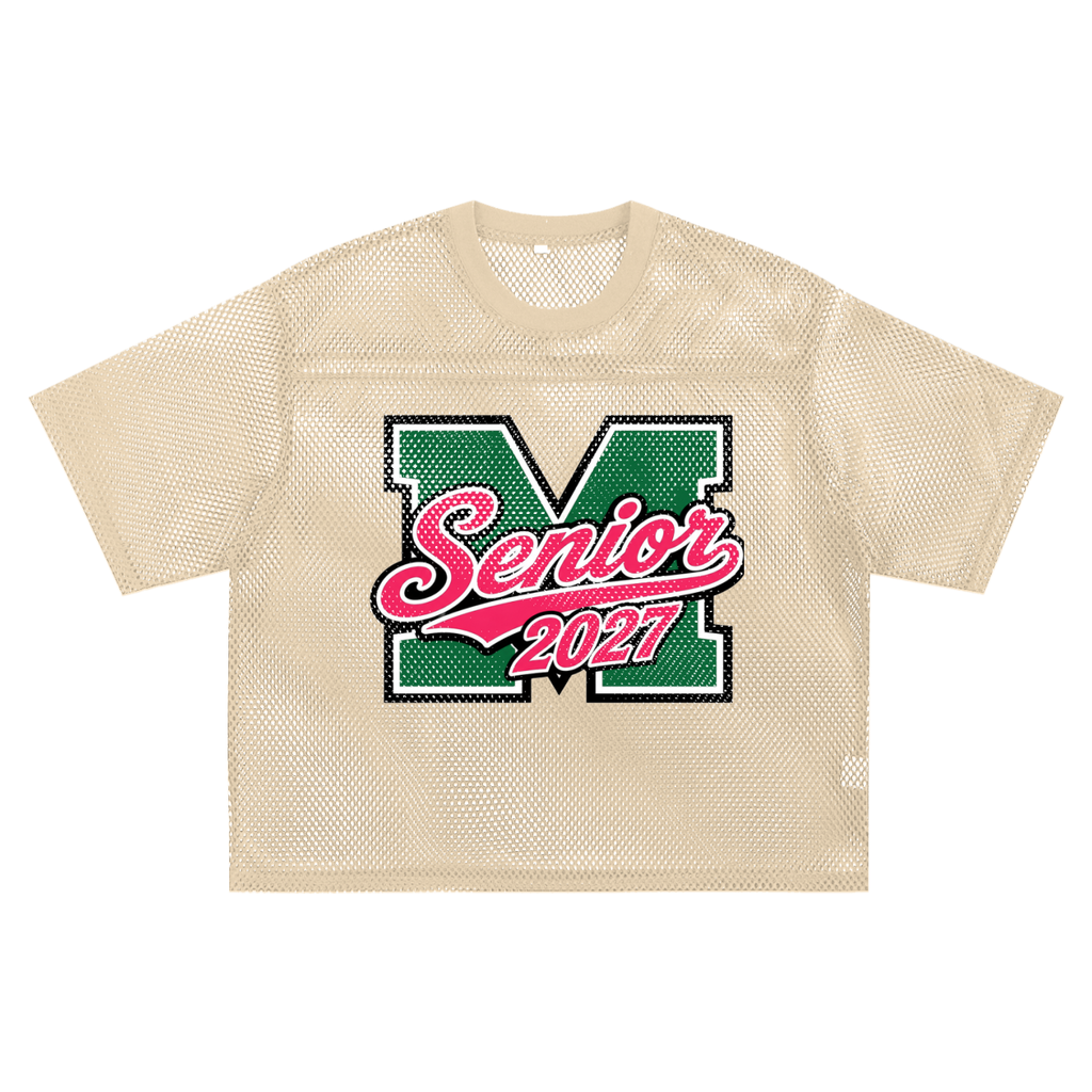 Senior 2027 See-through Boxy Net T-Shirt