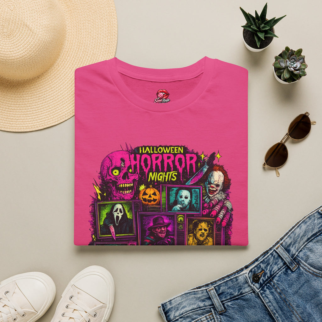 Halloween Horror Nights collage Tee | Vintage Monster Graphic T-Shirt