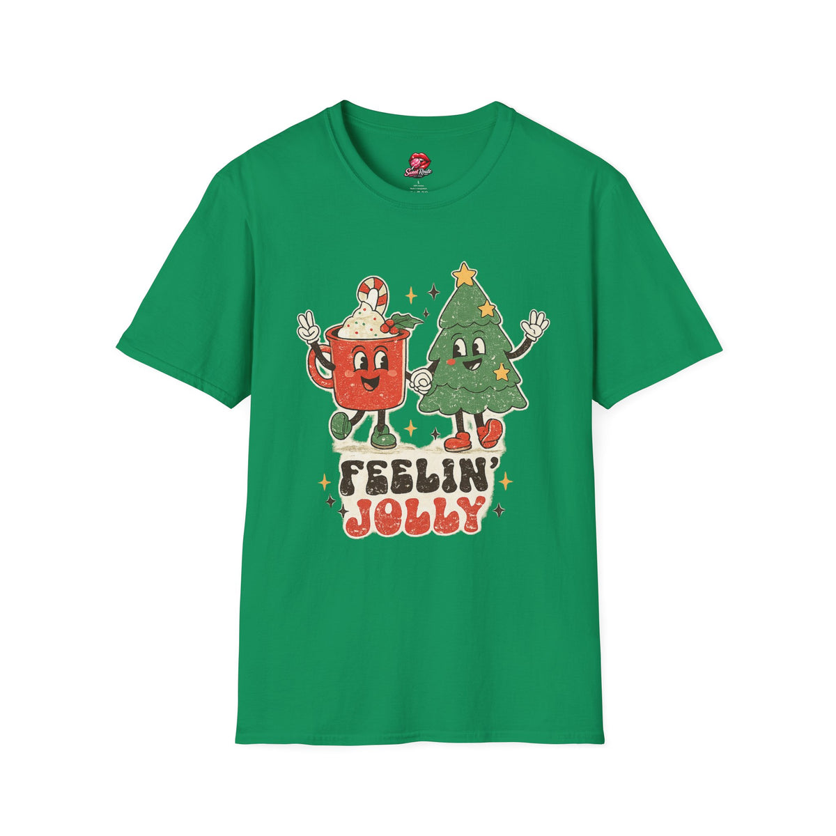 Feelin' Jolly mug and Christmas tree T-Shirt