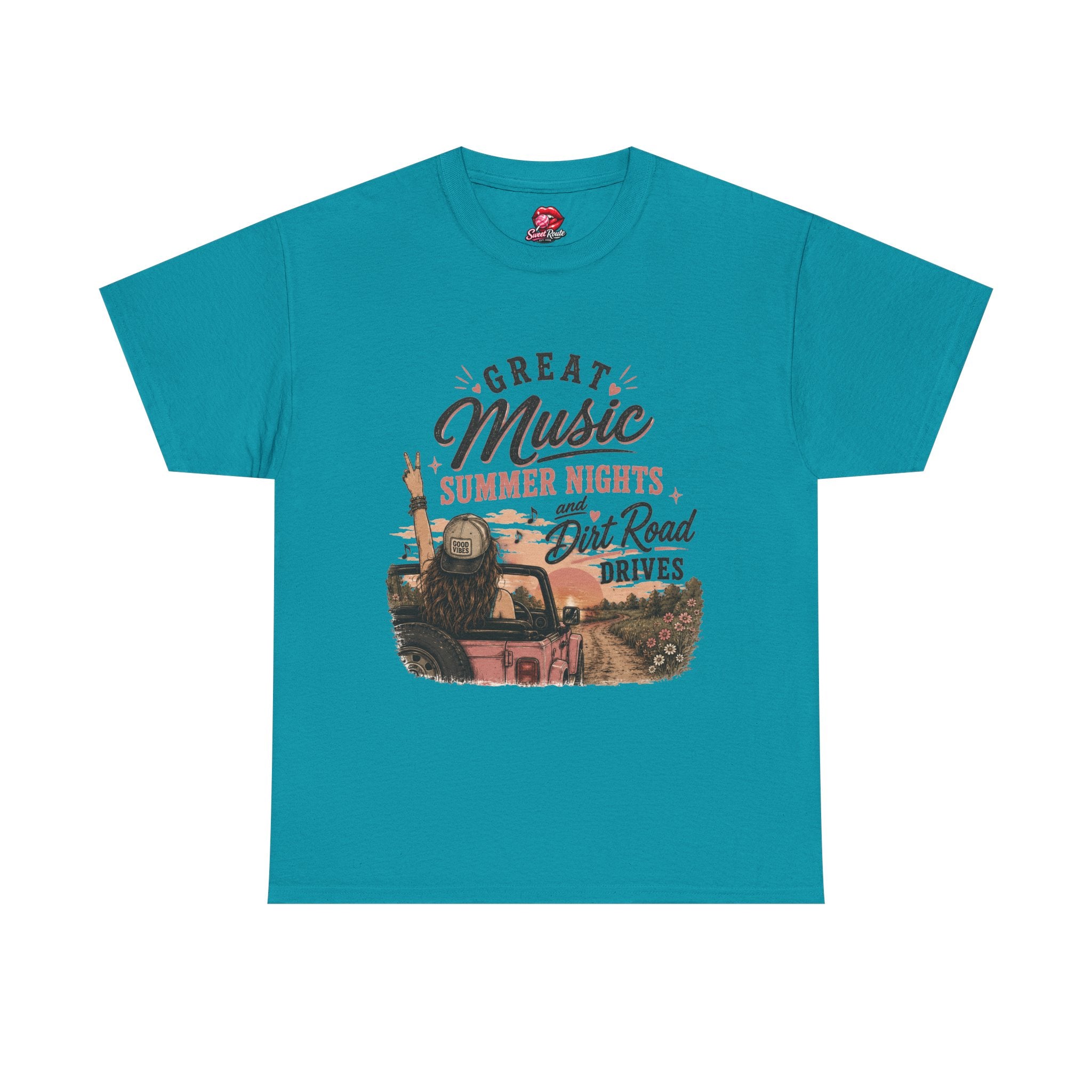 Great Music Summer Nights Dirt Road Drives T-Shirt