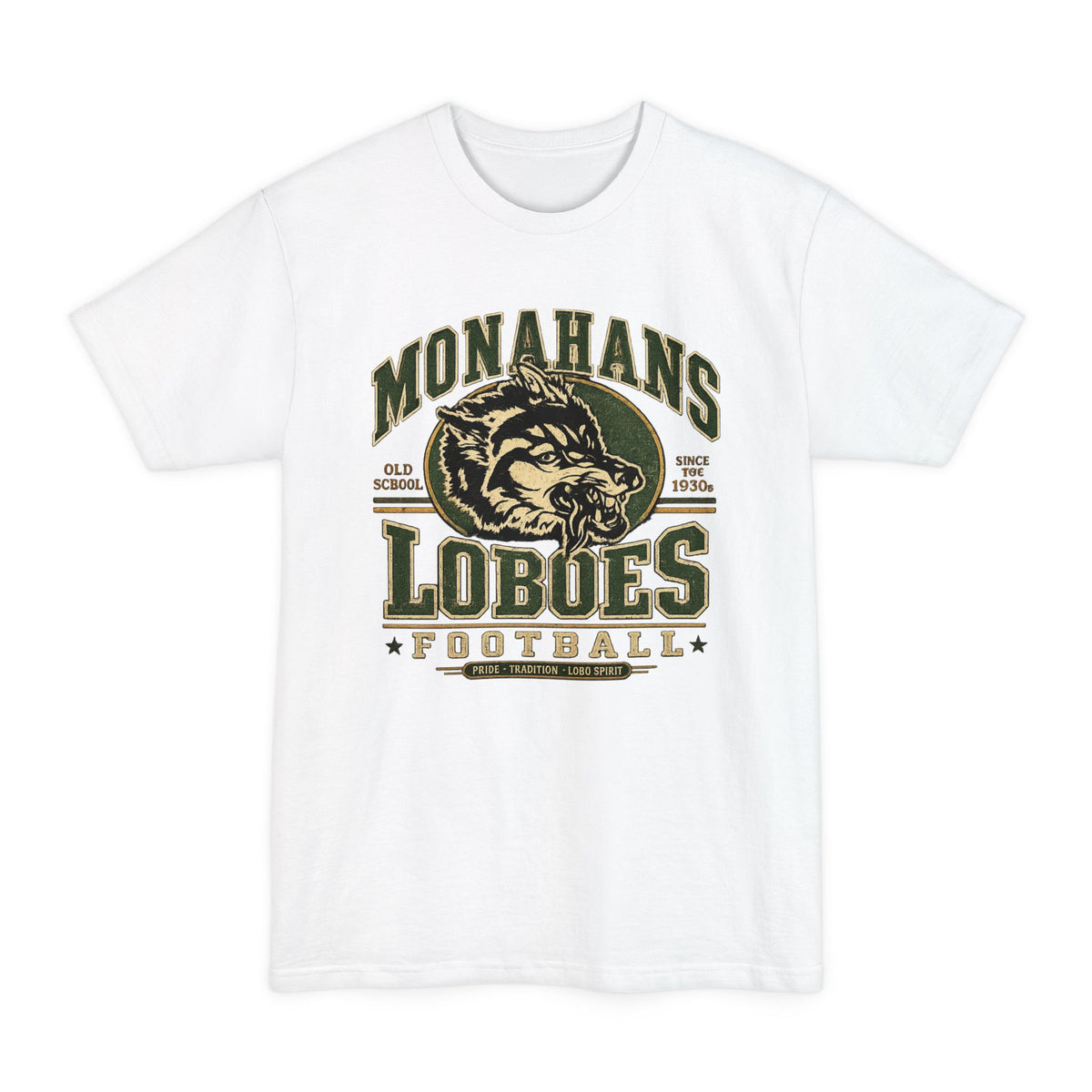 Monahans Loboes Football  Tall T-Shirt