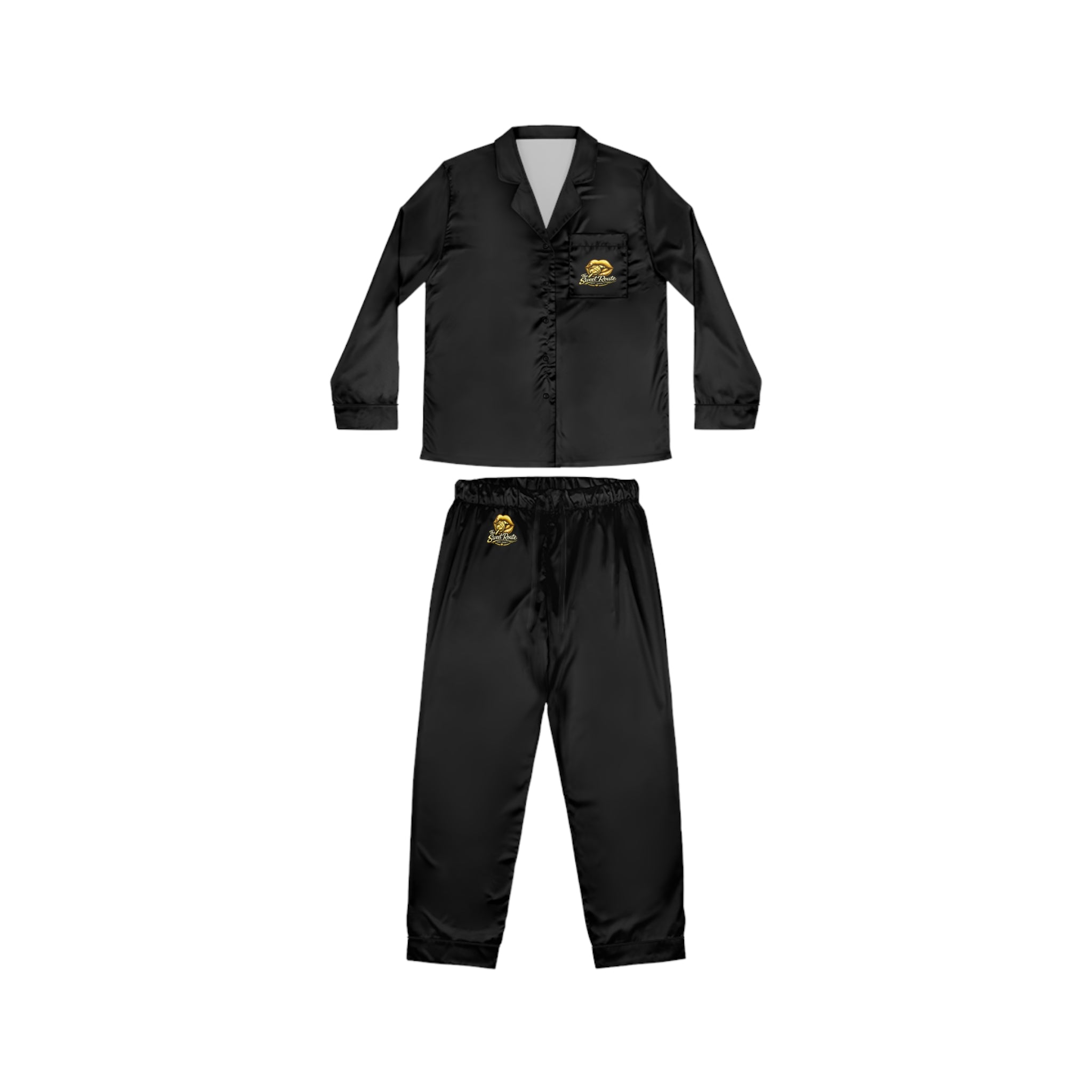 Women's Sweet Route Satin Pajamas