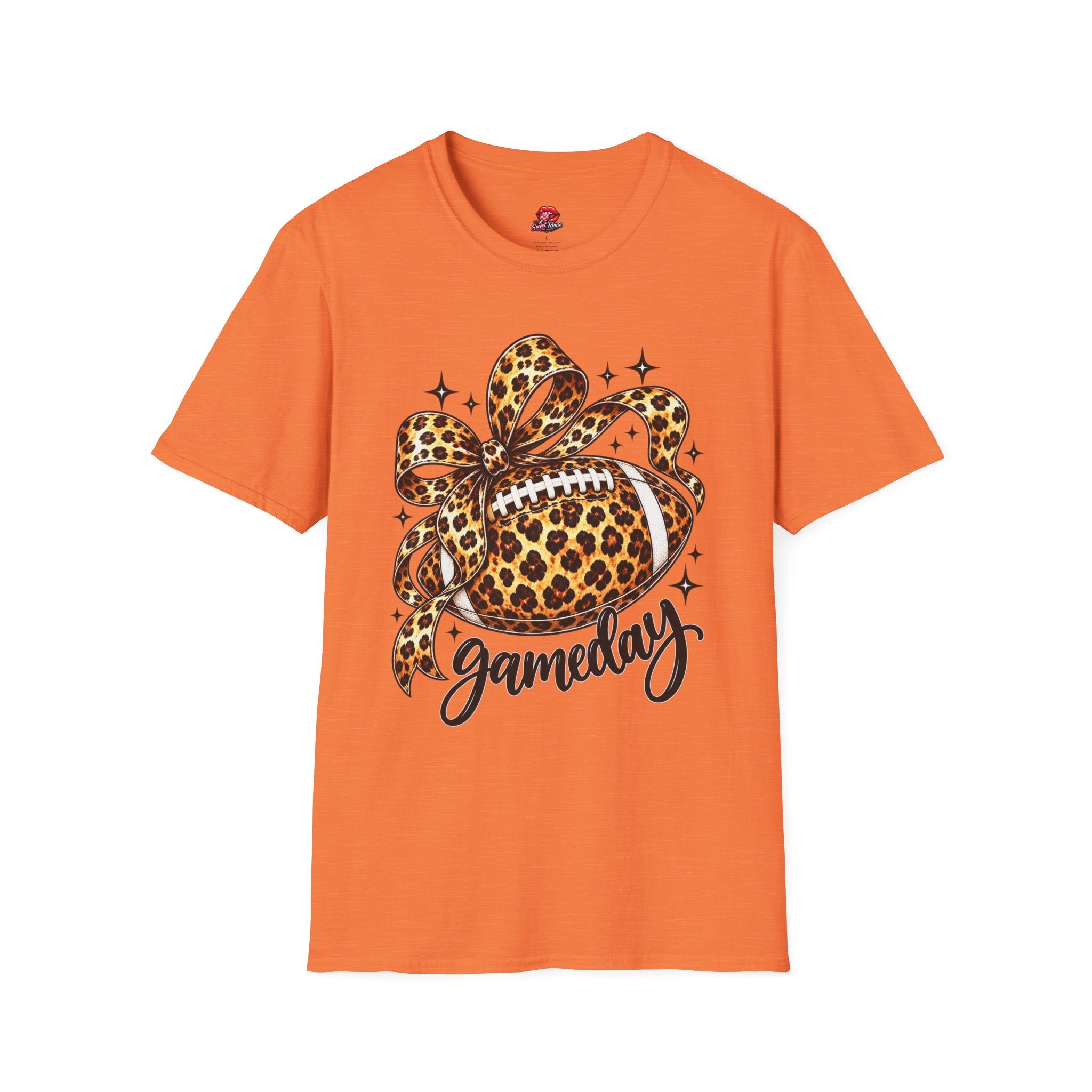 Leopard Print Football Gameday T-Shirt