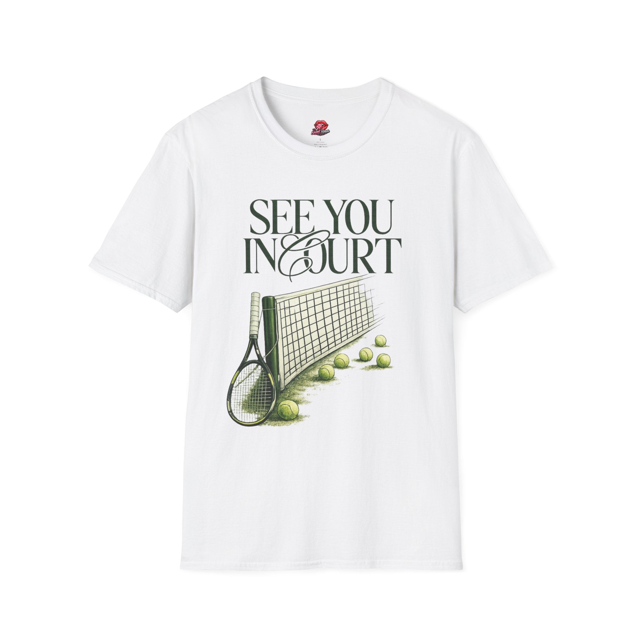 Tennis See You In Court Graphic T‑Shirt