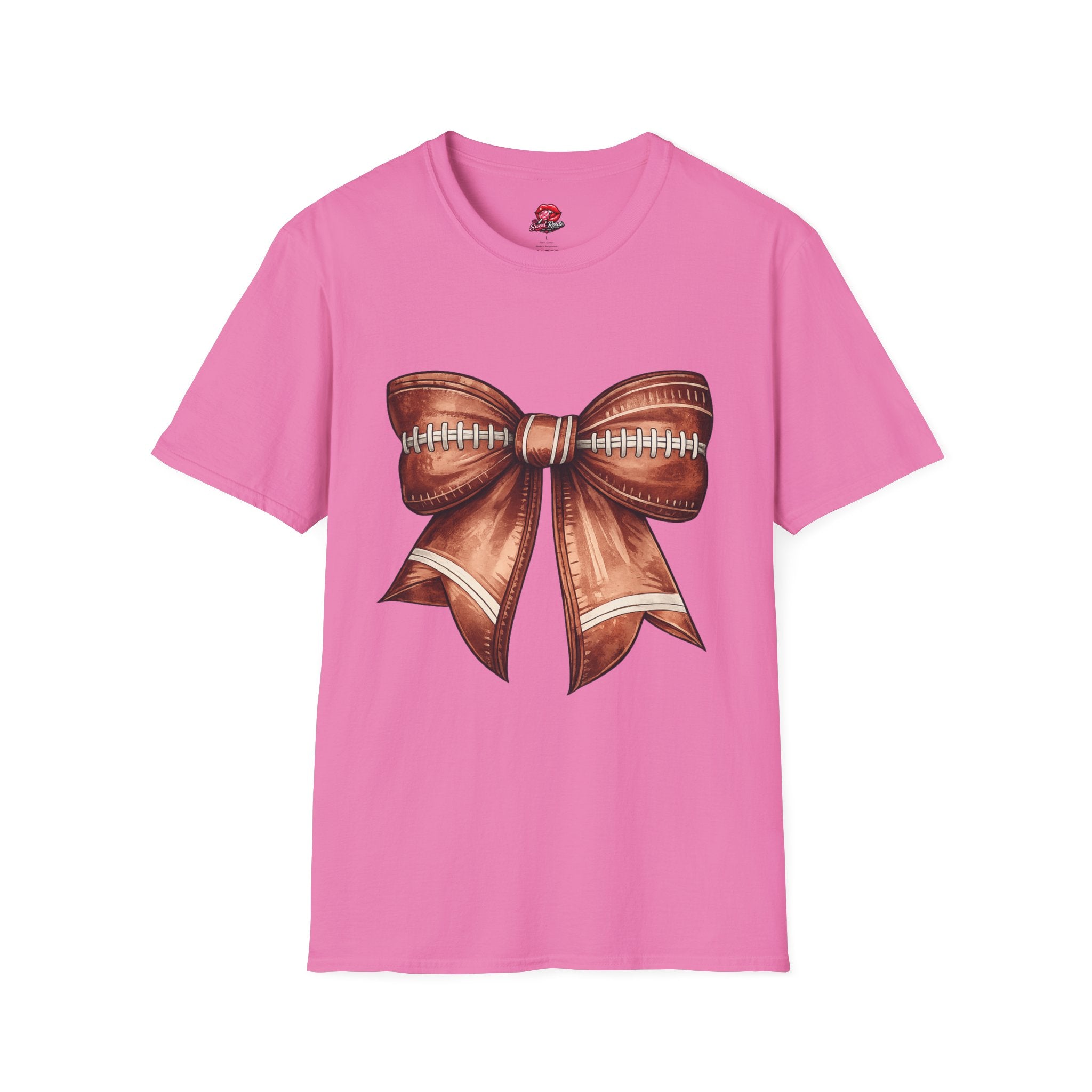 Football Stitch Bow T‑Shirt