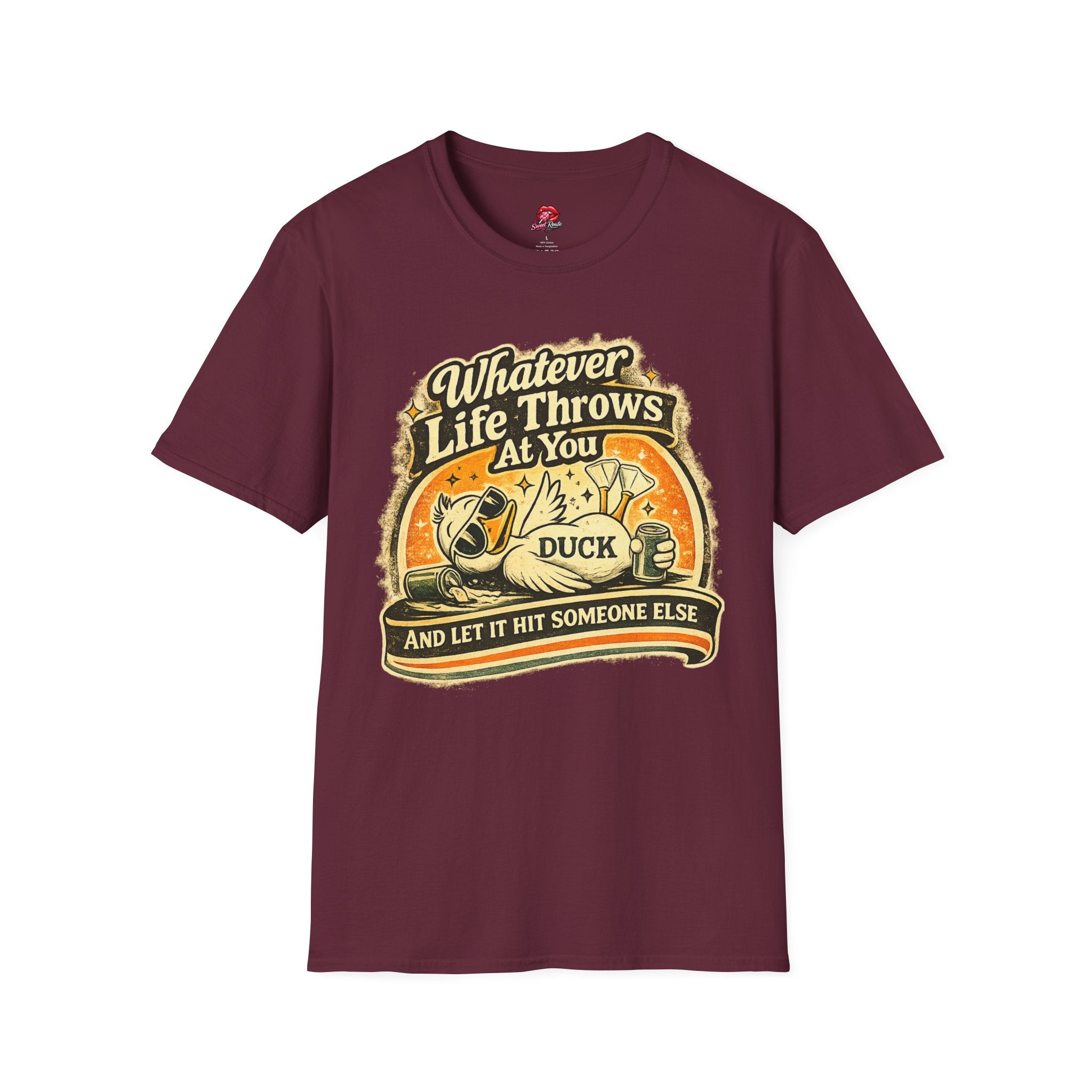 Whatever Life Throws At You, Duck Vintage Graphic Tee