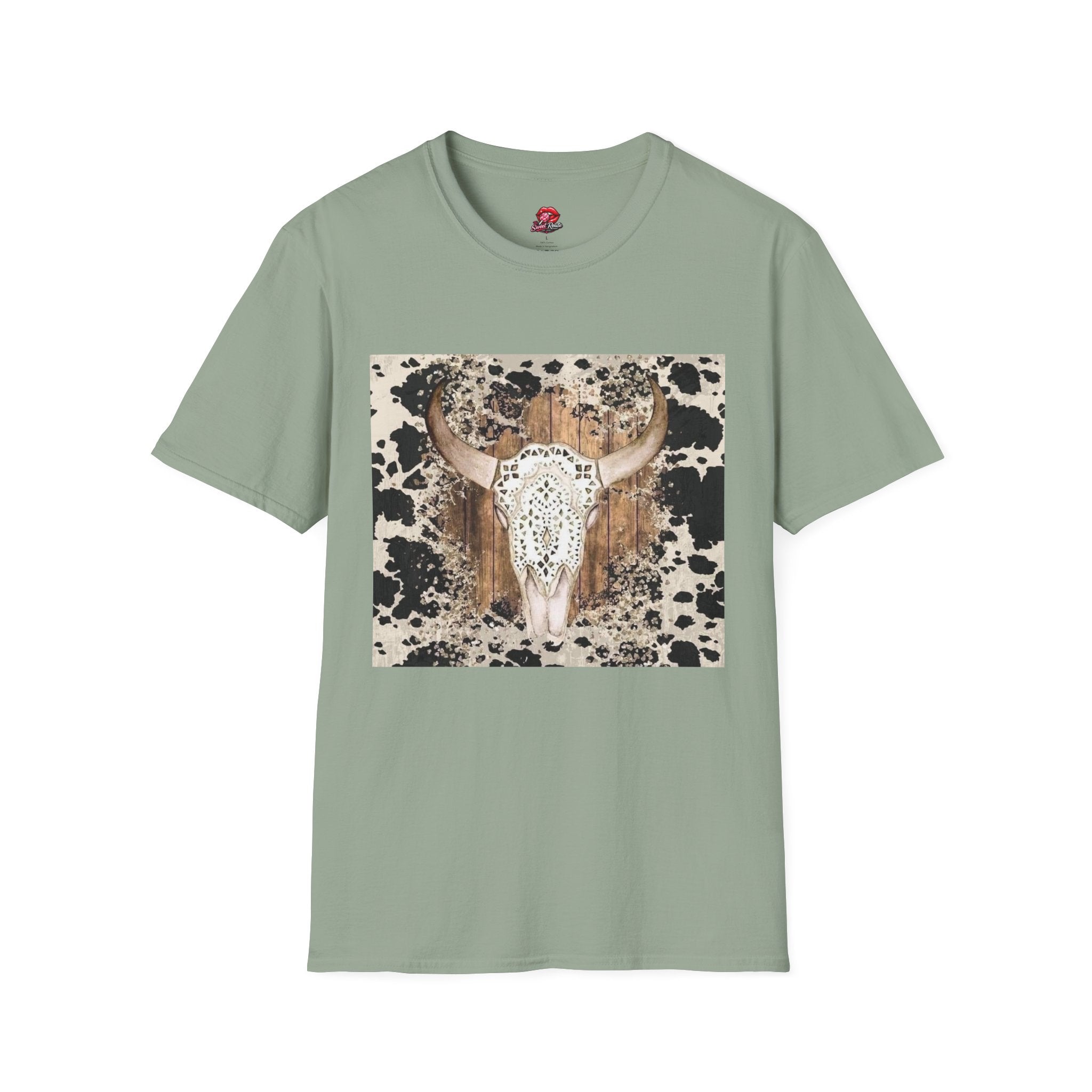 Boho Western Vintage Cowhide Tee