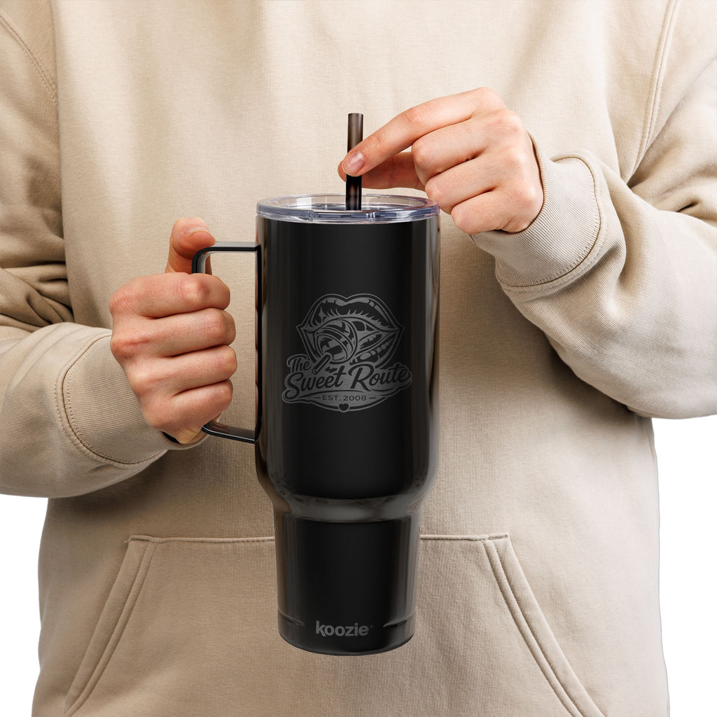 Sweet Route Insulated Tumbler with Lid, 40oz