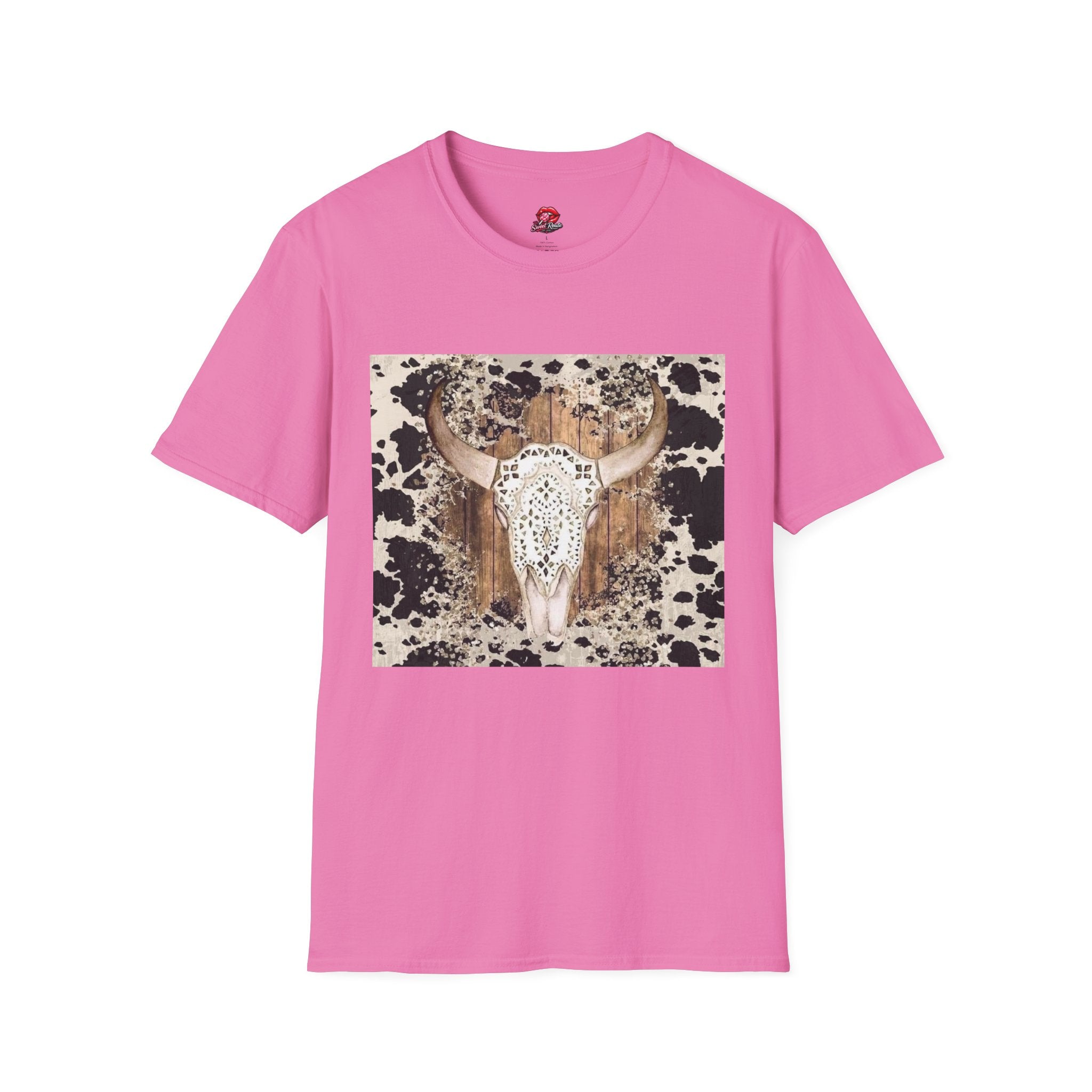 Boho Western Vintage Cowhide Tee