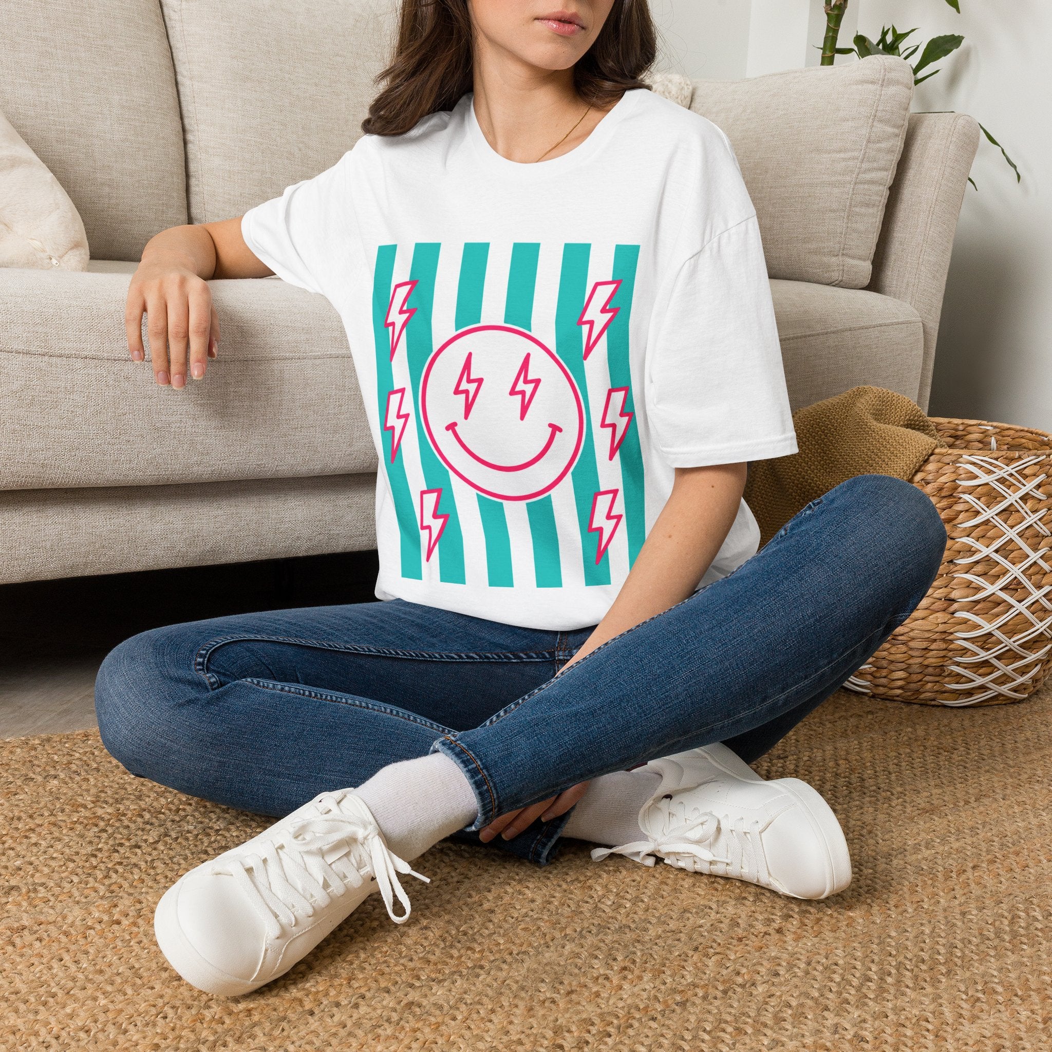 Smiling Lightning Face T-Shirt