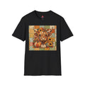 Autumn Patchwork Highland Cow T-Shirt