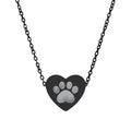 Paw Print Heart Necklace