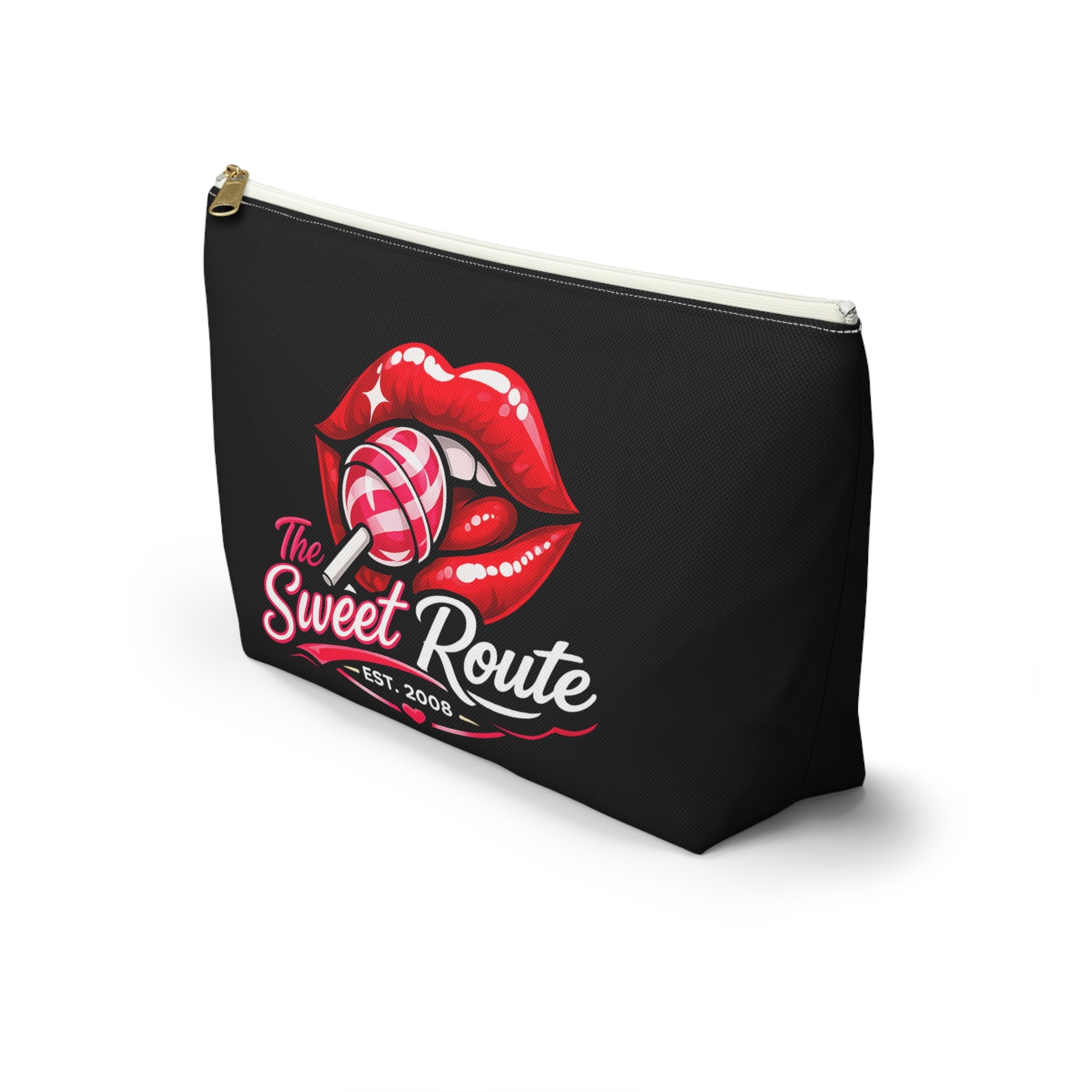 Sweet Route Logo Black Accessory Pouch