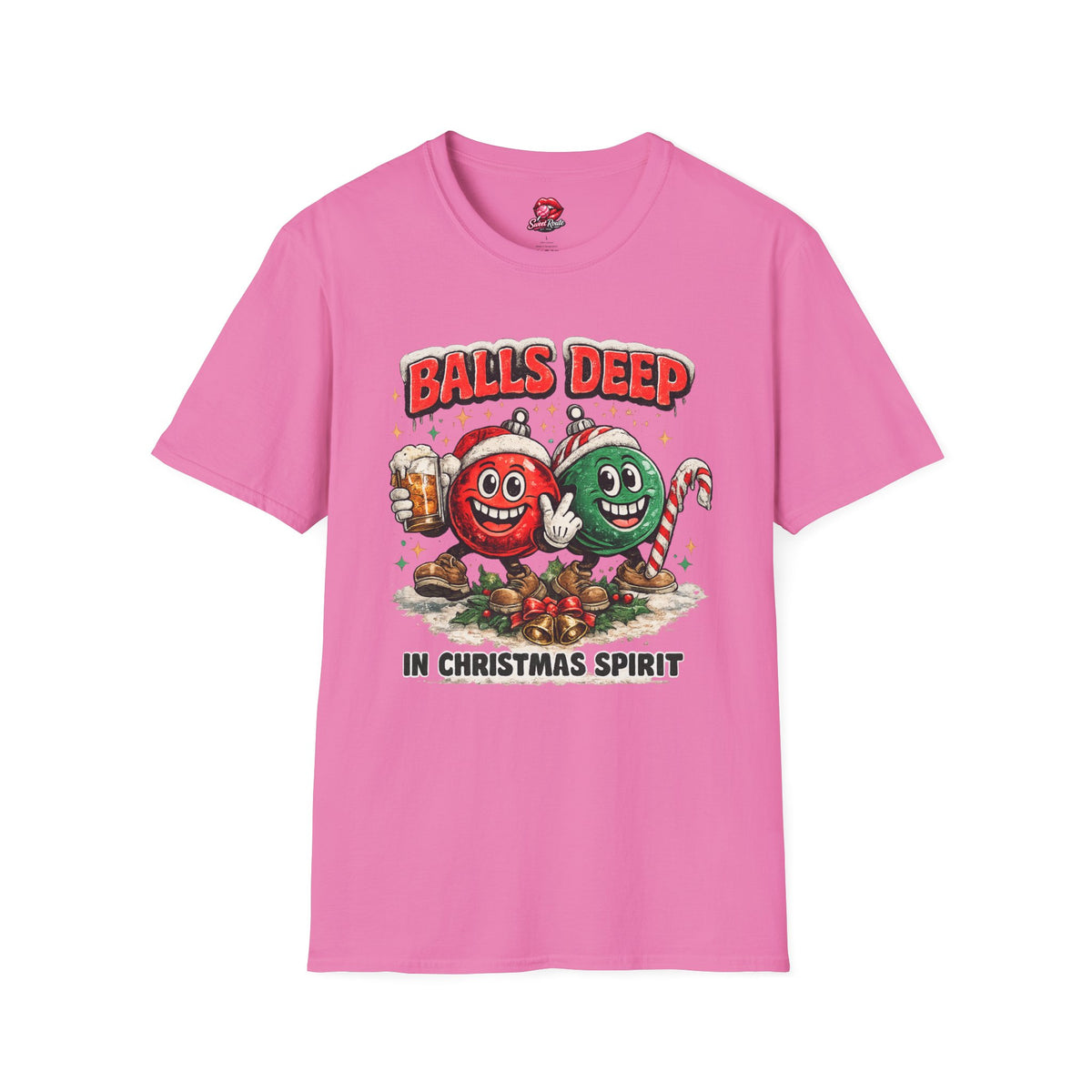 Balls Deep Christmas Ornaments T-Shirt