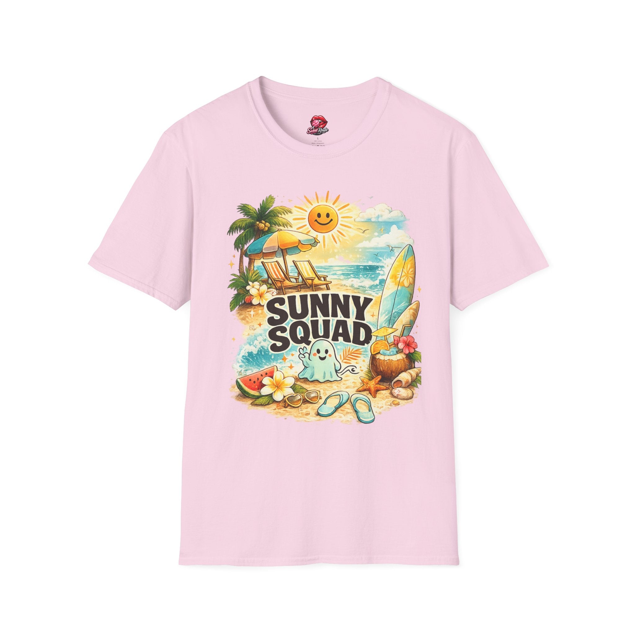 Sunny Squad beach scene T-Shirt